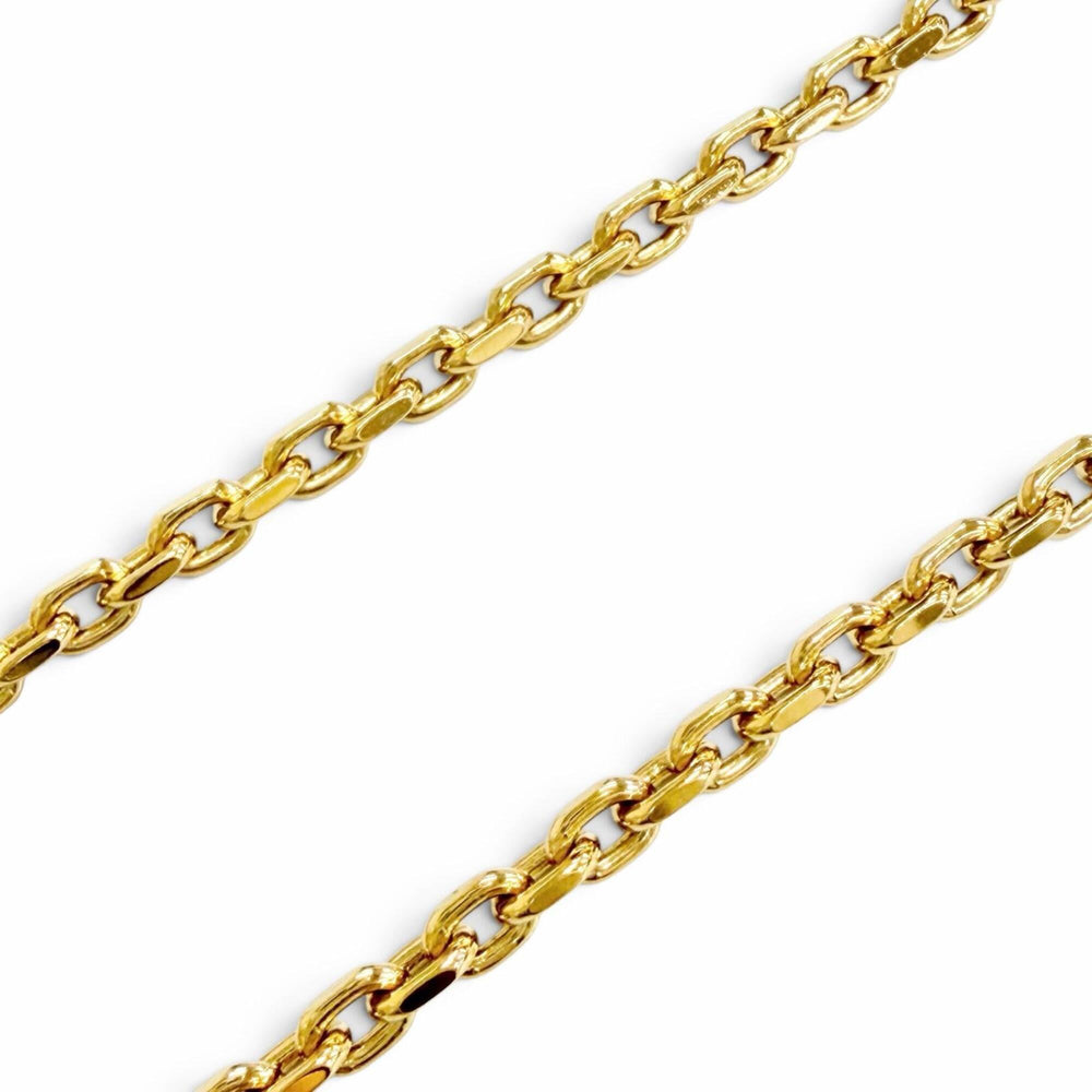 LOUIS VUITTON M02740 Chain LV Yours Monogram Flower Necklace Gold Made in Italy Men's Comes with Box and Dust Bag Highly Recommended ◎ — Like New