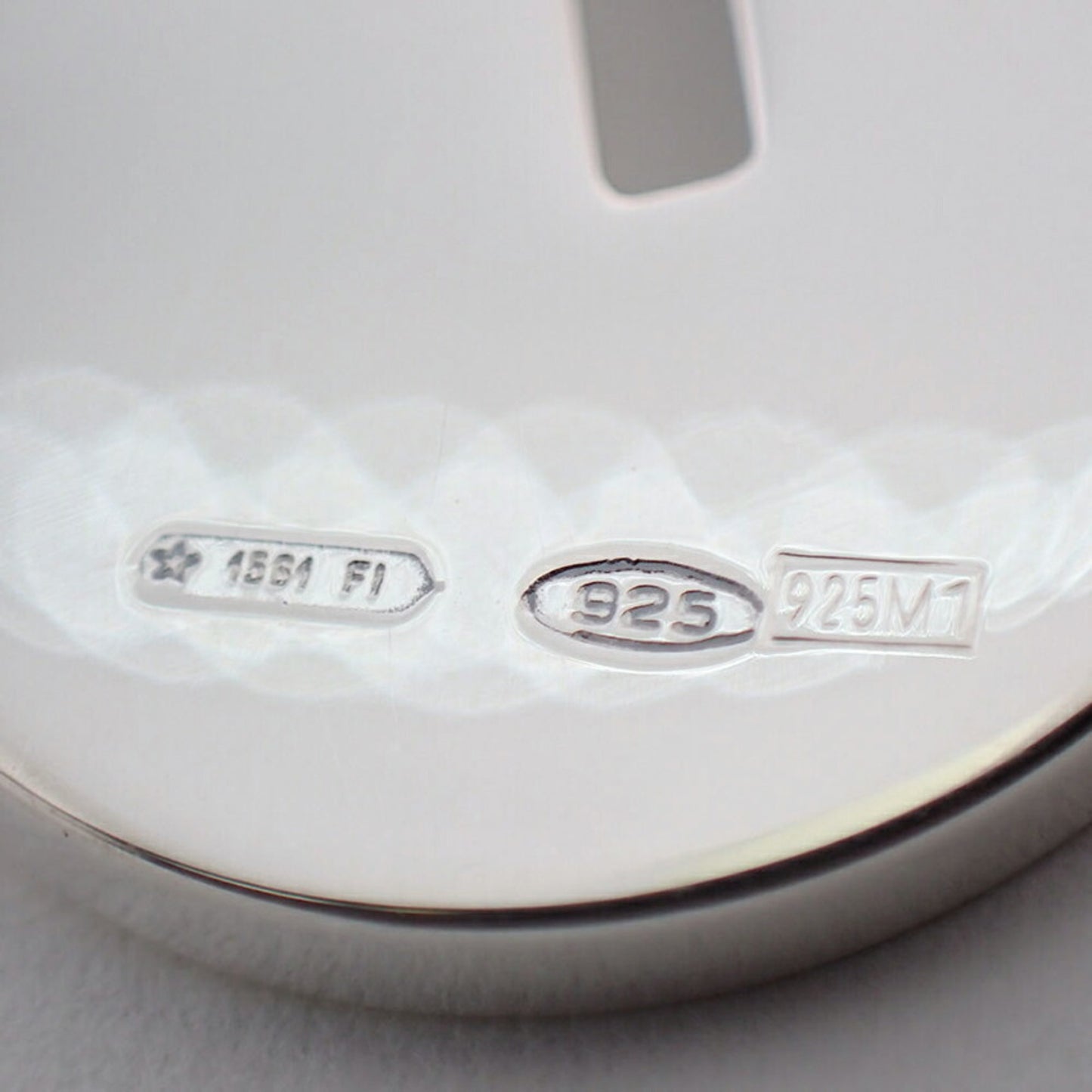 GUCCI 925 No.7 Plate Pendant Necklace