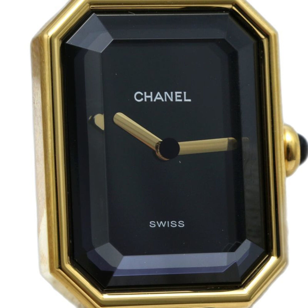 CHANEL Premiere Large Size H0001 483011003 Late Model Women's Watch GP (Gold Plated) x Leather 130522 — Very Good