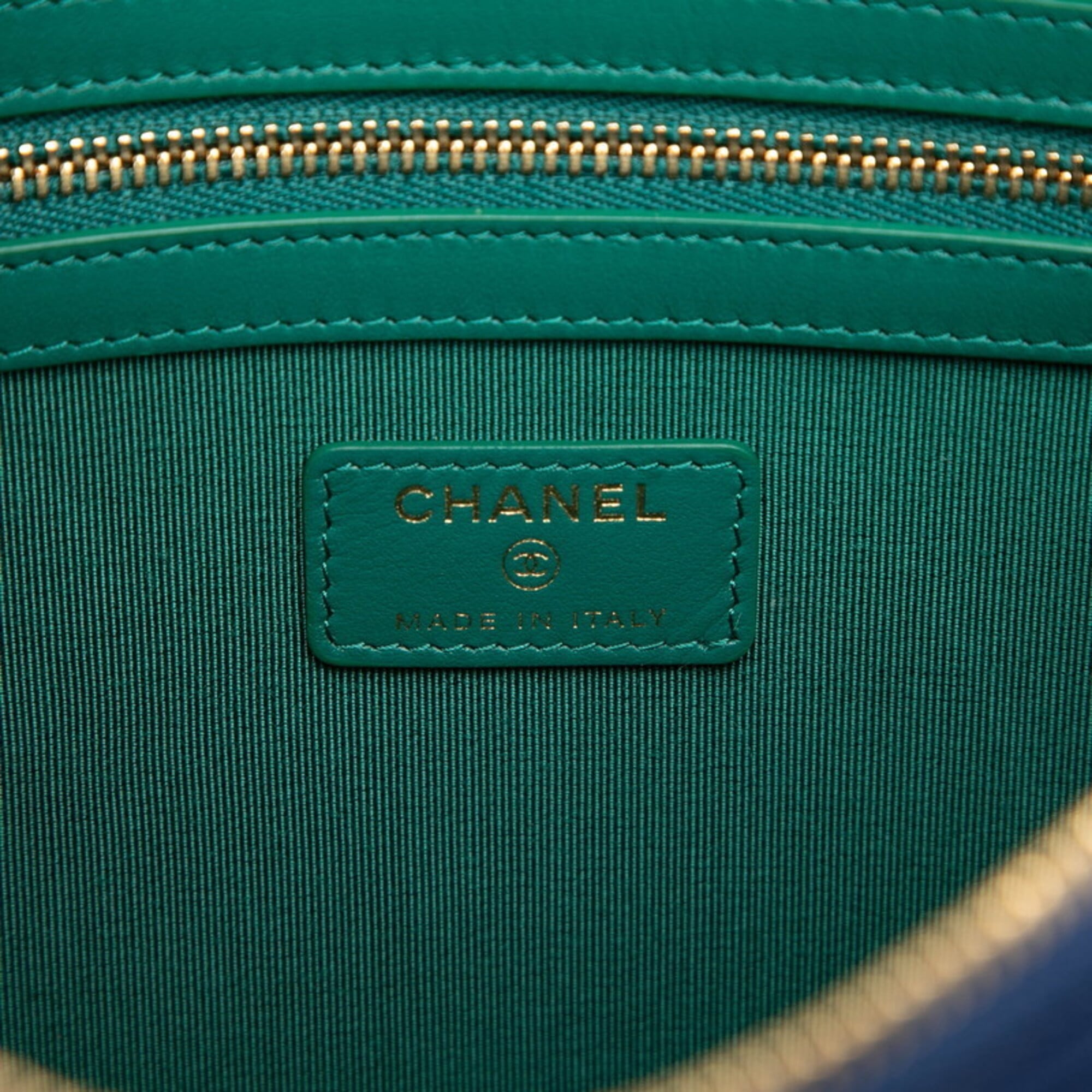 Chanel Matelassé Clutch Bag, Second Navy Canvas, Women's CHANEL — Like New