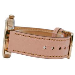 Coach watch CA.113.7.34.1539, stainless steel and leather strap, quartz, analog, white dial, women's — Very Good