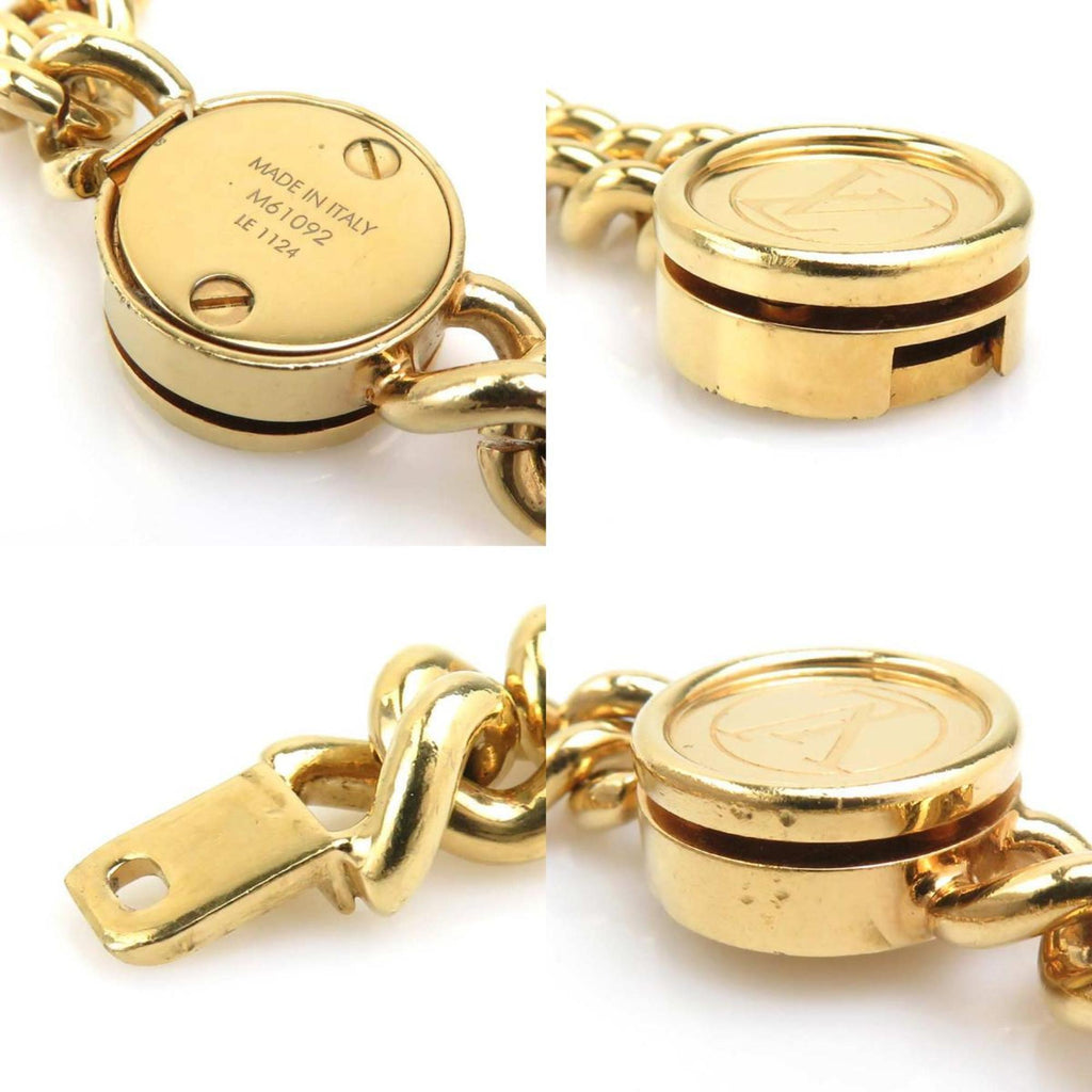 Louis Vuitton ID Bracelet, LV Metal, Gold/Silver, Women's, M61092 e61308a