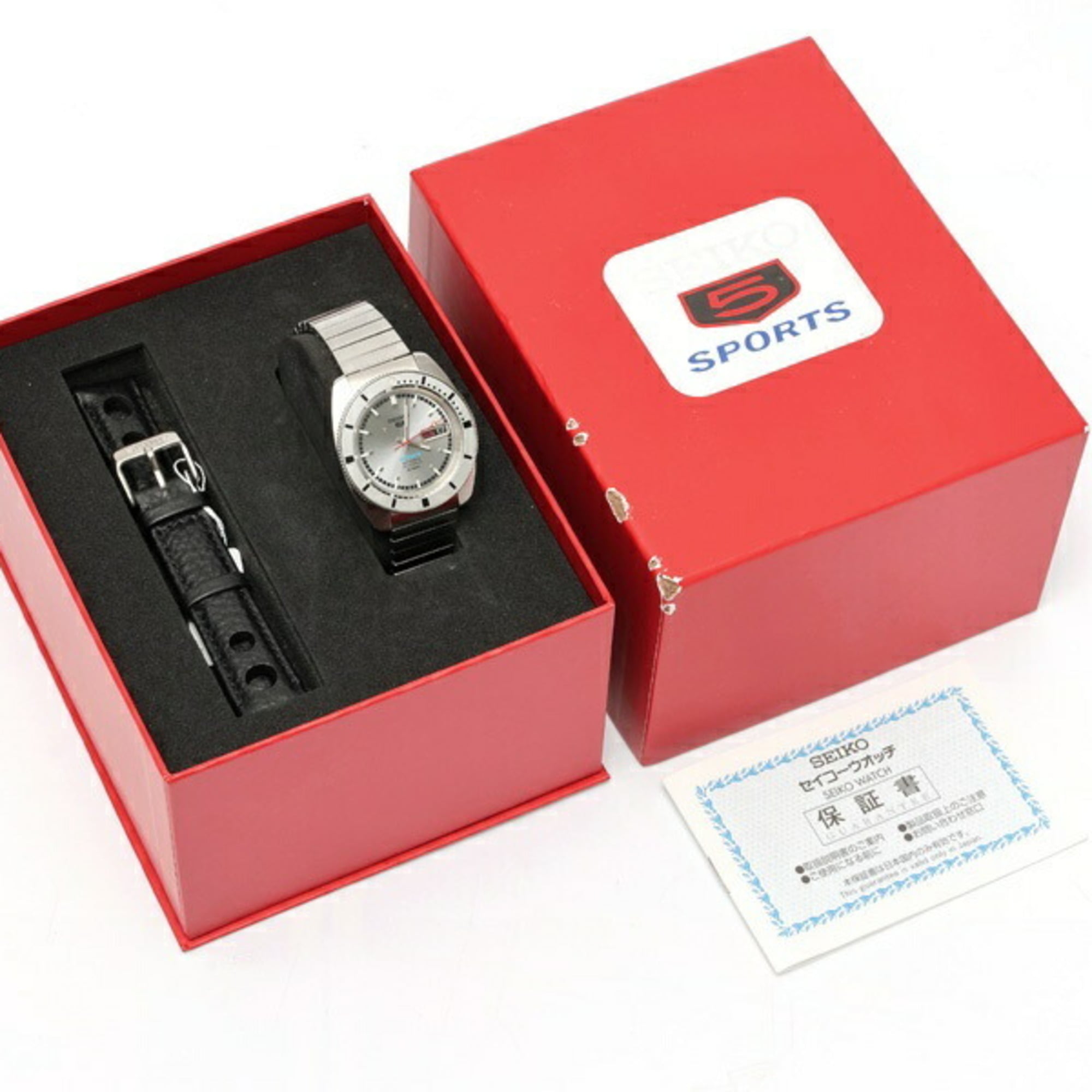 Seiko 5 Sports SBSA269 4R36-16C0 Silver Automatic Watch — Very Good