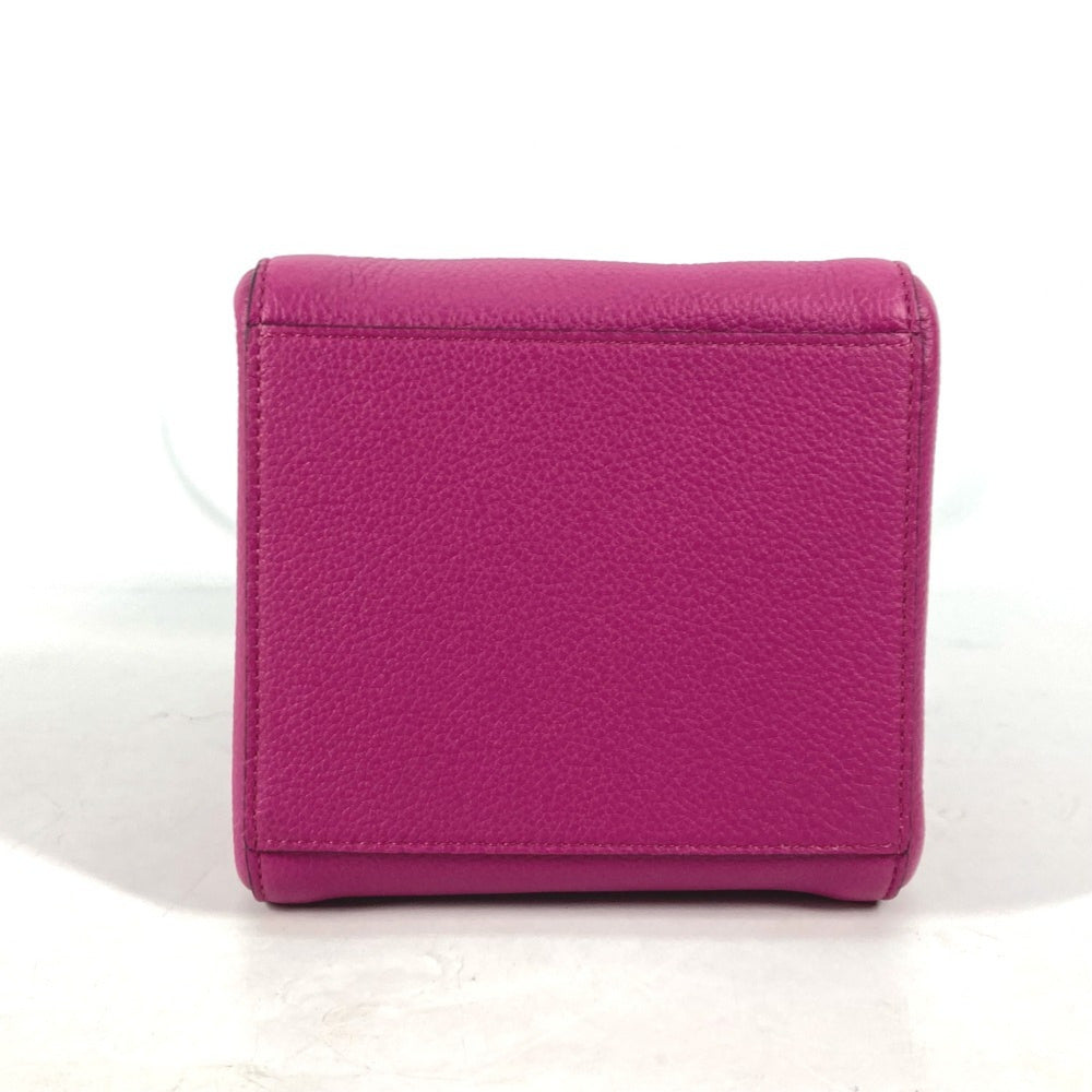 FENDI 8BS083 ORIGAMI MINI Small Shoulder Bag Leather Women's Purple G-240425-54 — New - Store Return