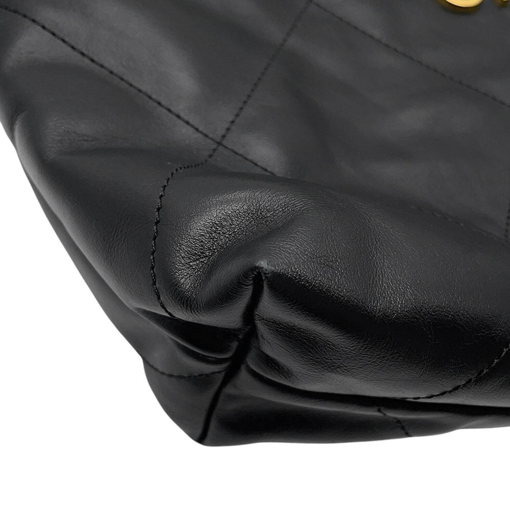 Chanel handbag, 22 medium, shiny calfskin, AS3261, CHANEL shoulder bag, black, handbag for women — Like New
