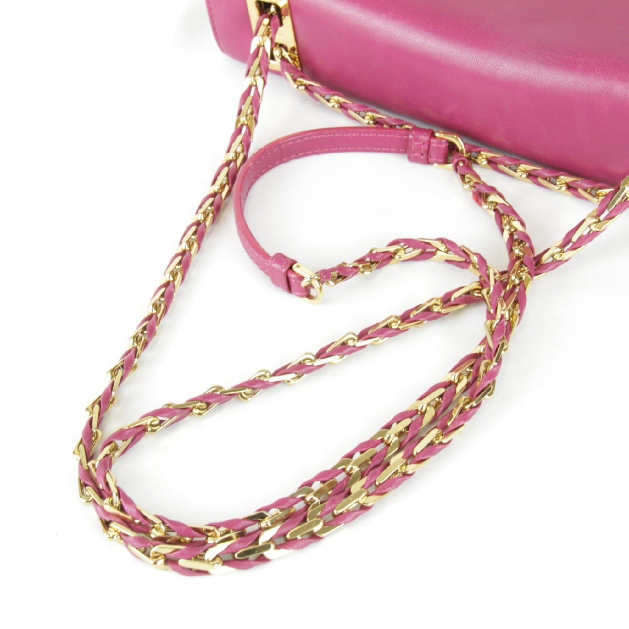 FENDI shoulder bag, leather, pink, women's — New - Store Return