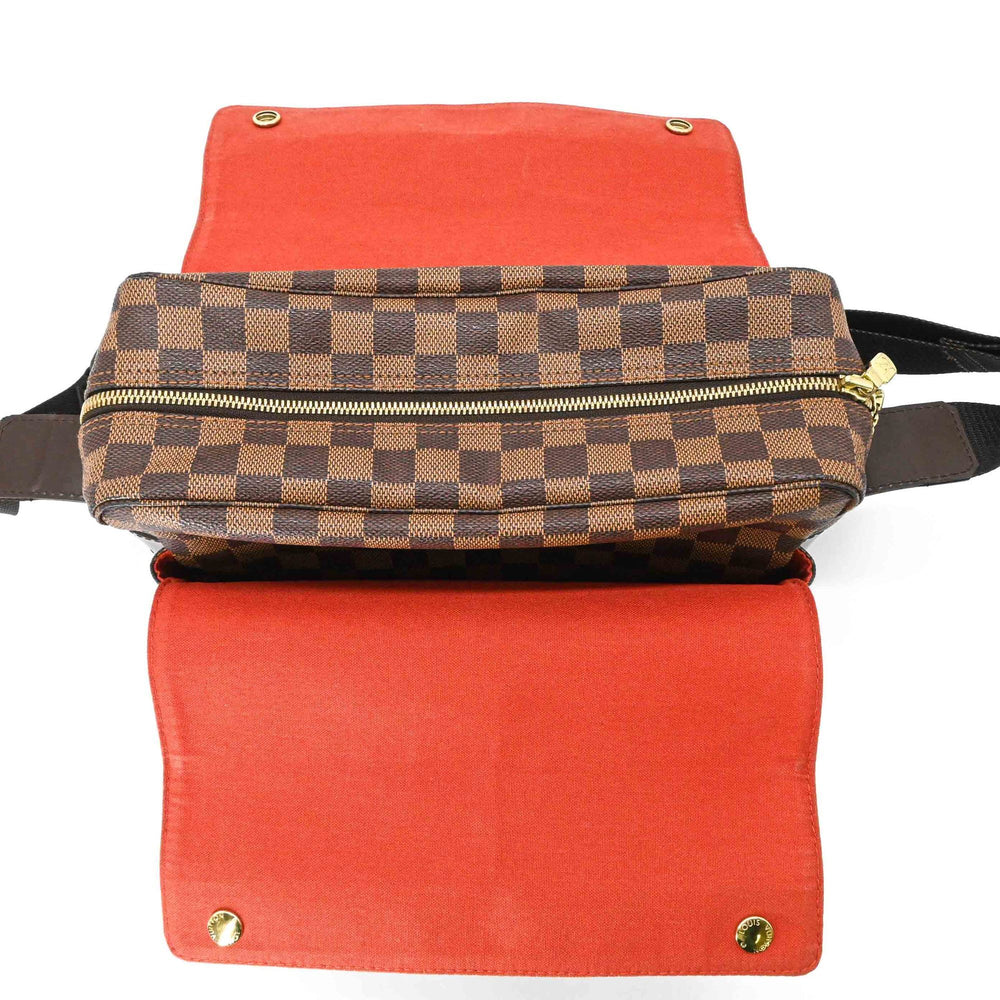 LOUIS VUITTON Naviglio Damier Azur Shoulder Bag, Brown, Men's/Women's, N45255 — Like New