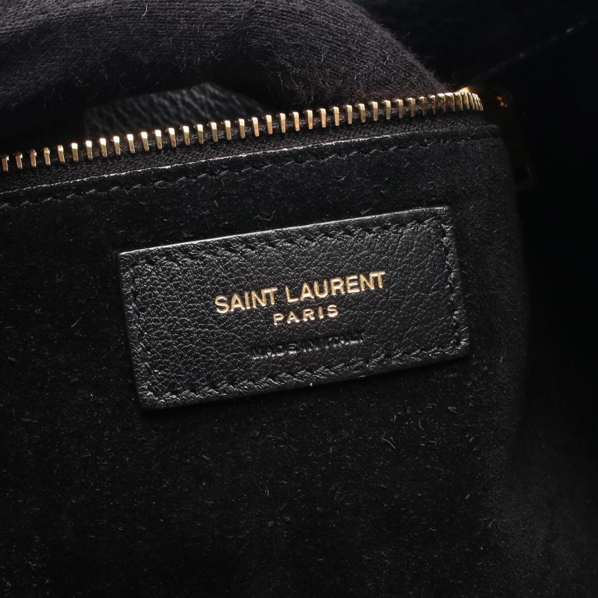 Yves Saint Laurent Saint Laurent Paris LE 5 A 7 BEA Tote Bag Handbag Leather Women's Black 763435 — New - Store Return
