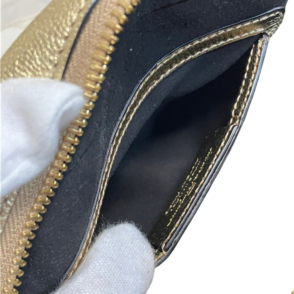 Salvatore Ferragamo Vara Ribbon Camera Shoulder Bag AU-21 H498 Gold Color Women's — Like New