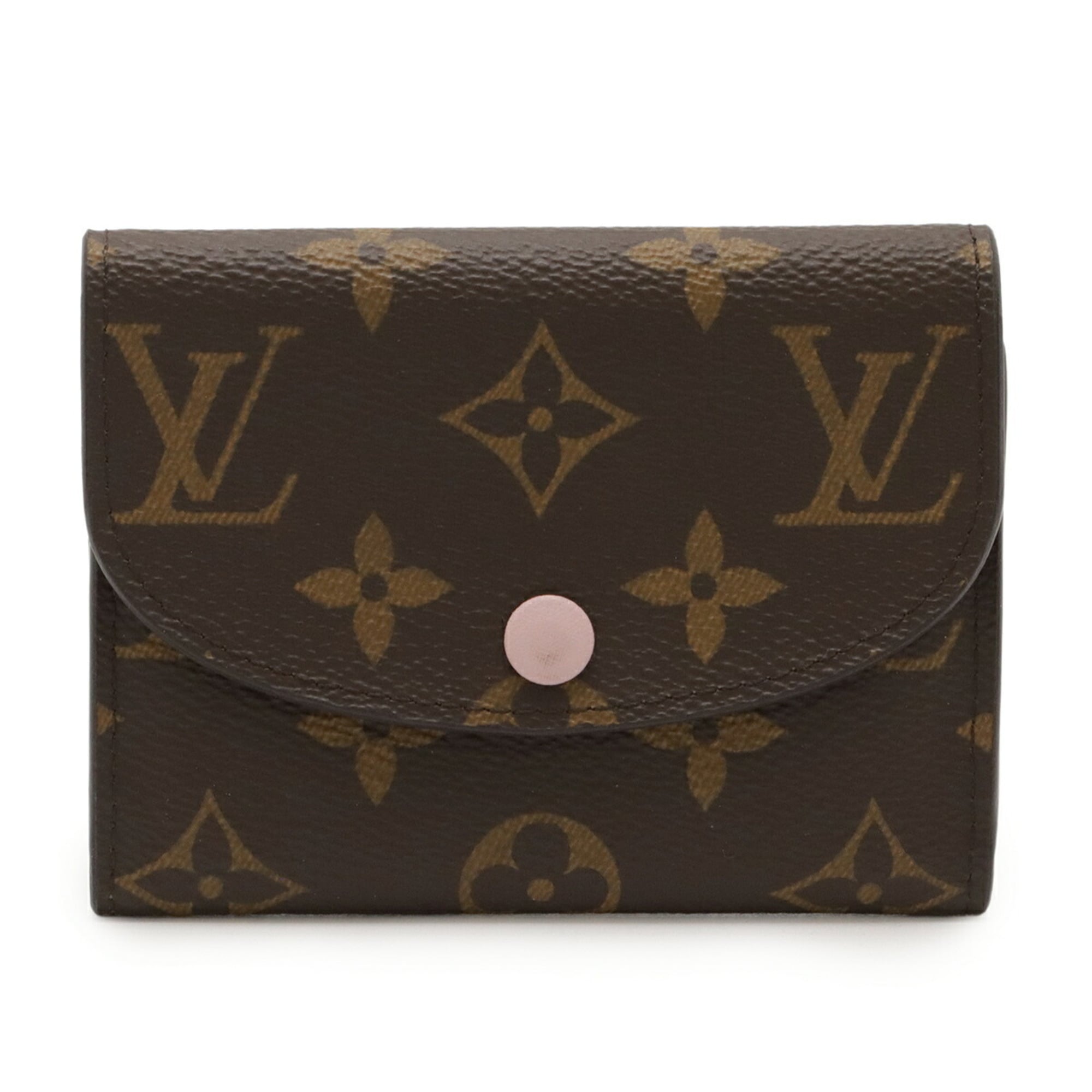 LOUIS VUITTON Monogram Porte Monnaie Rosalie Coin Case/Wallet/Coin Purse in Rose Ballerine, Light Pink, M62361