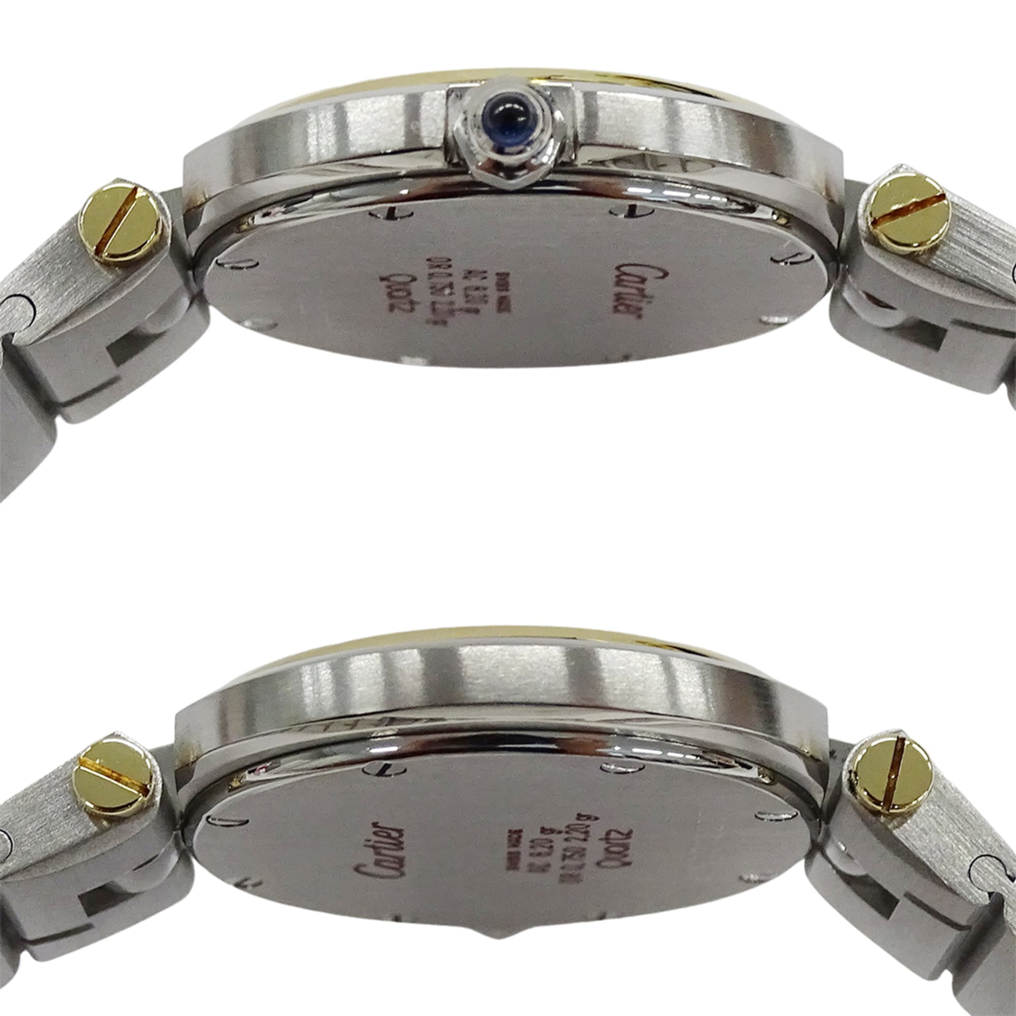 Cartier women's watch, Santos Vendôme SM, quartz movement, stainless steel (SS), gold (YG), model number 84041488 — Good