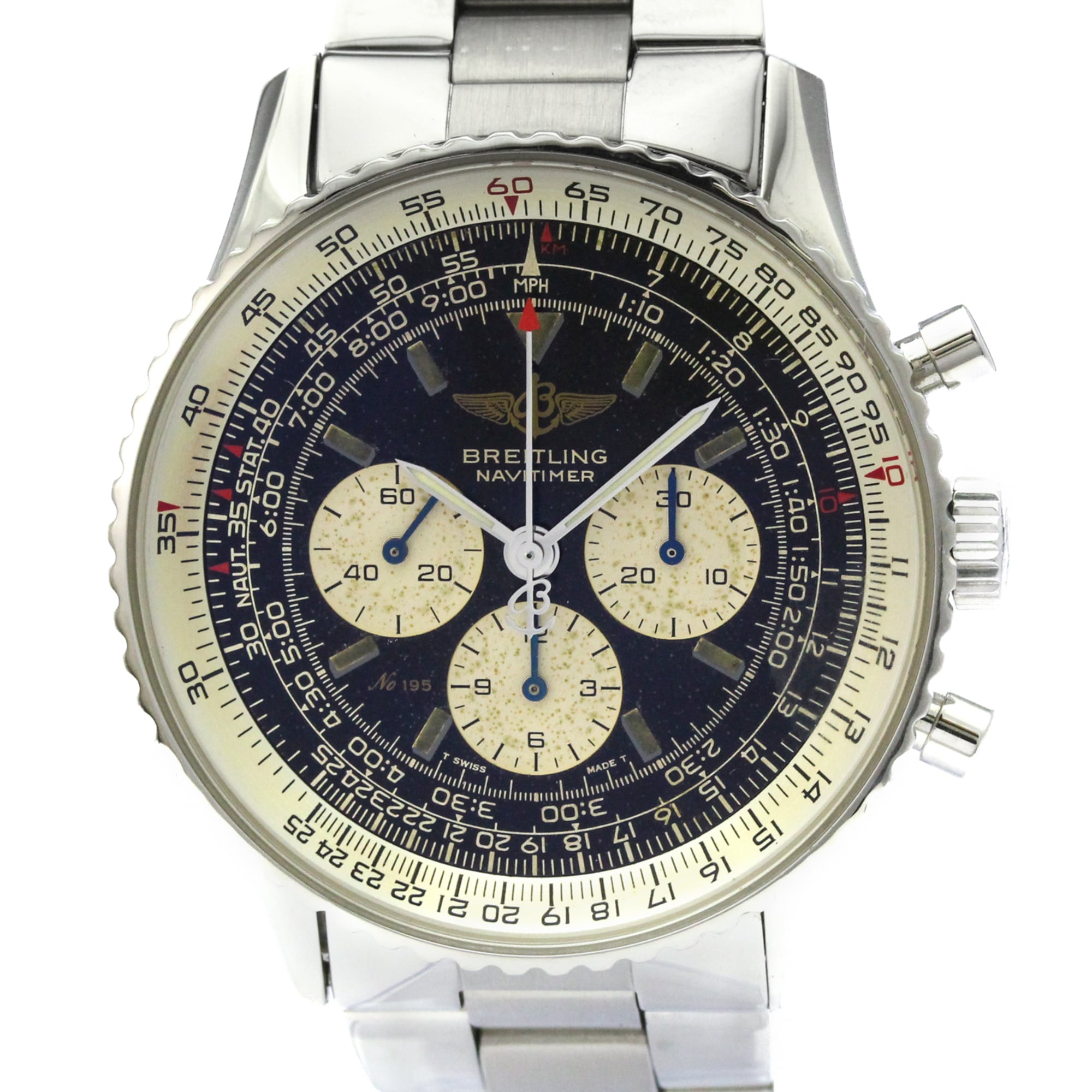 BREITLING Navitimer Mechanic Limited Edition Mens Watch A11022 Polished — Very Good