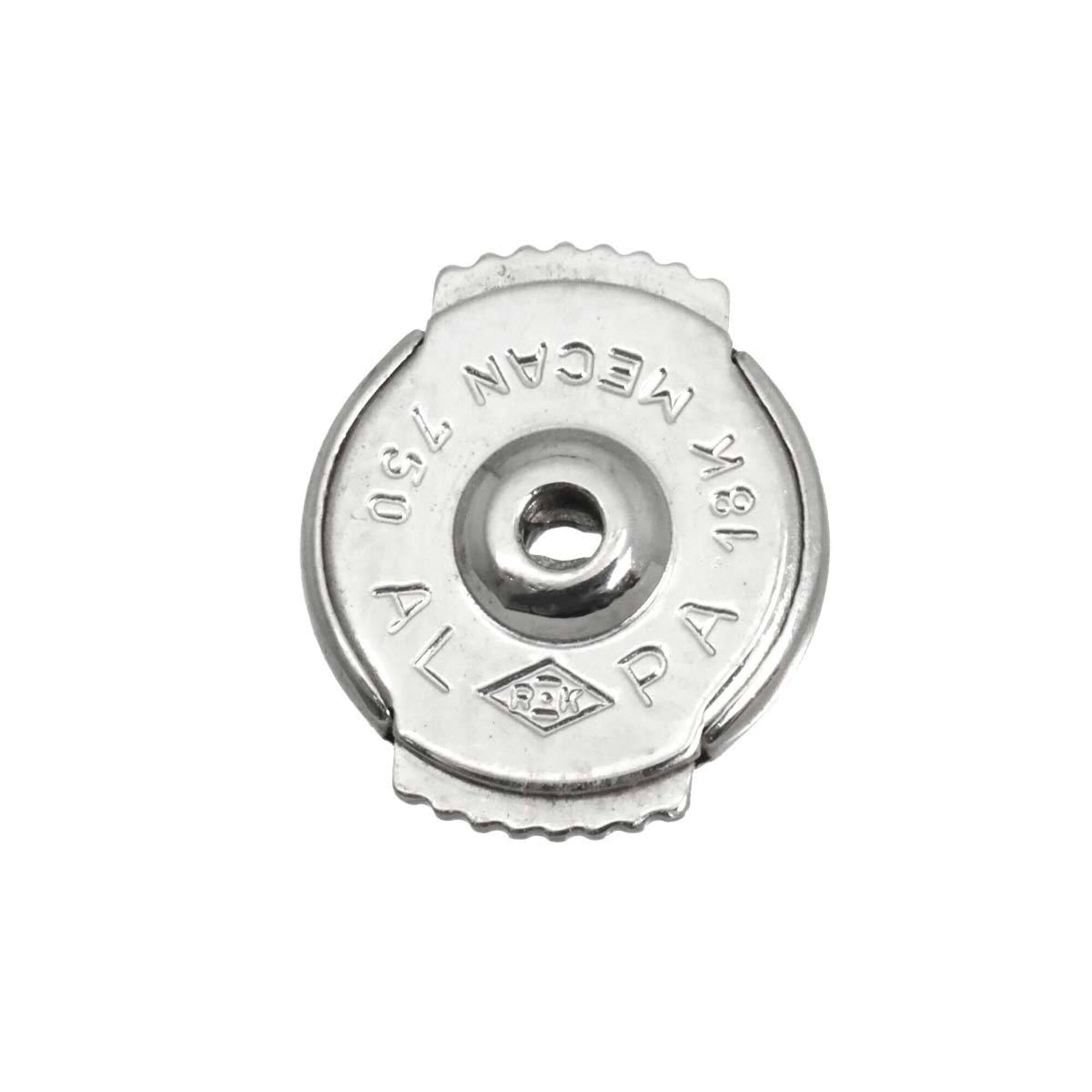 Chanel Profield Camellia Earrings, 18K White Gold (750), Pierced Earrings — Like New