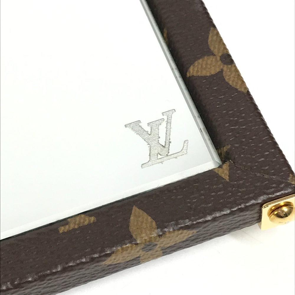 LOUIS VUITTON GI0554 Monogram Home Mirror Trunk Interior Tri-fold Canvas Men's Women's Brown — Like New