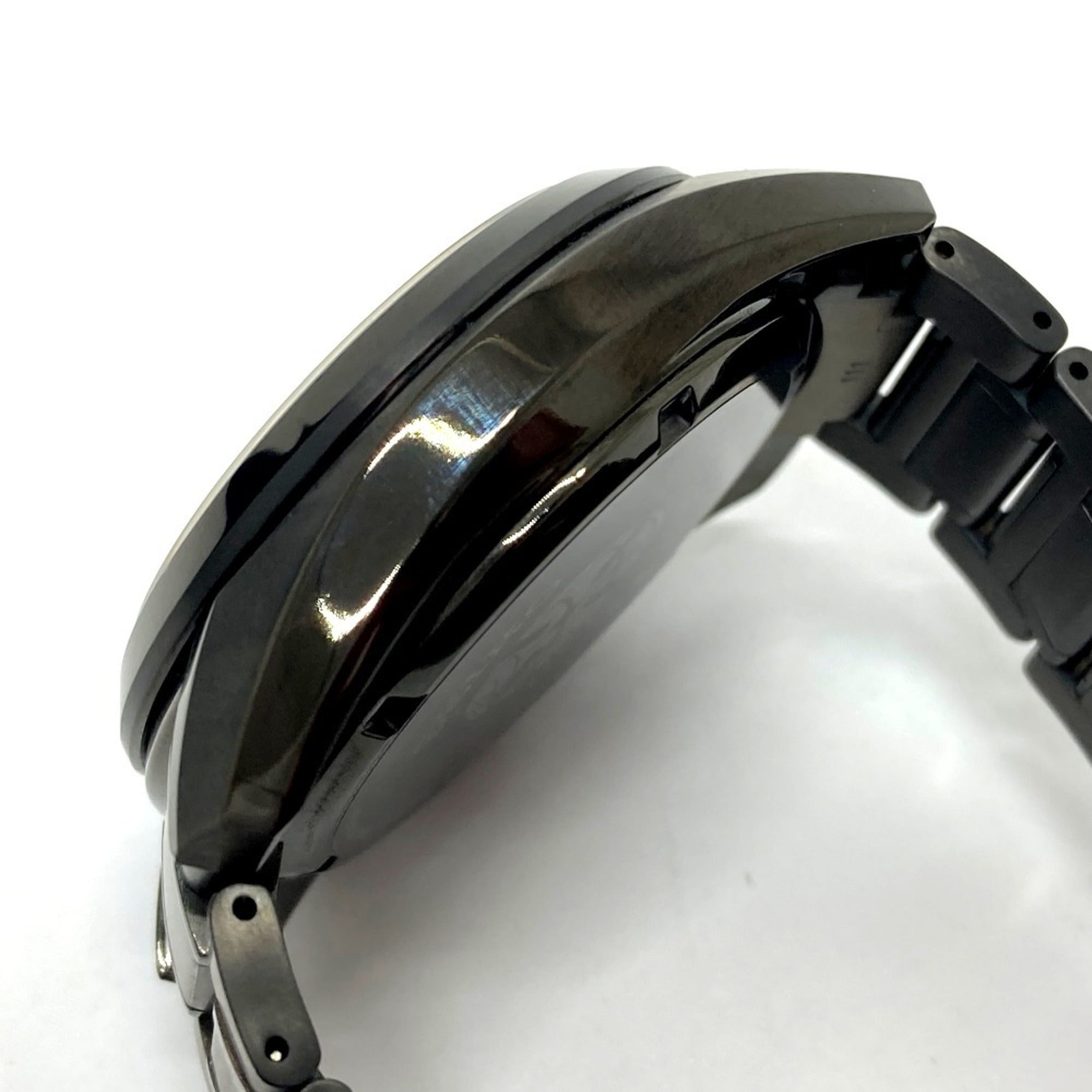 Seiko SBXC069/5X53-0AV0 Astron Global Line Day Date GPS Solar Radio-Controlled Wristwatch Titanium Men's Black — Good
