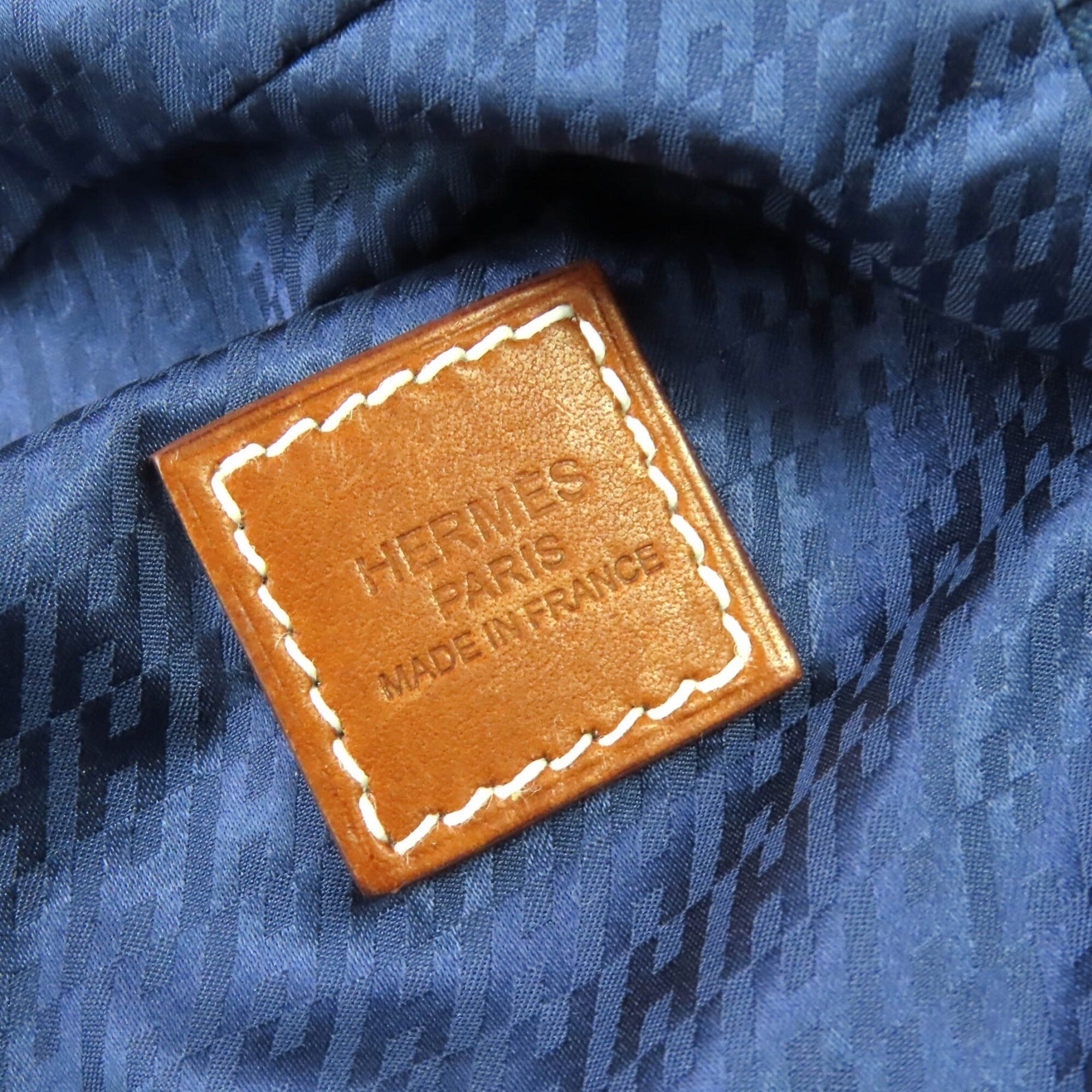 HERMES Hermes Wousse de Voyage PM 100% Silk Pouch, Blue, B Stamp, Made in France, Women's, Highly Recommended ◎ — Like New