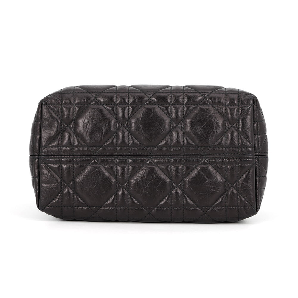 Christian Dior Macro Cannage Toujours Small Handbag M2822OSNW 2-way Black for Women — Like New