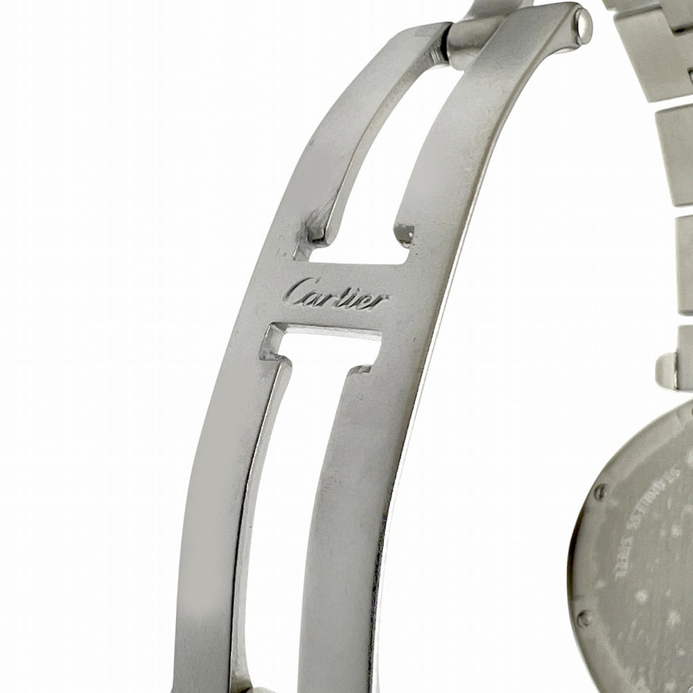 Cartier Pasha C Big Date Stainless Steel White Dial W31055M7 Automatic Watch for Women and Men — Very Good