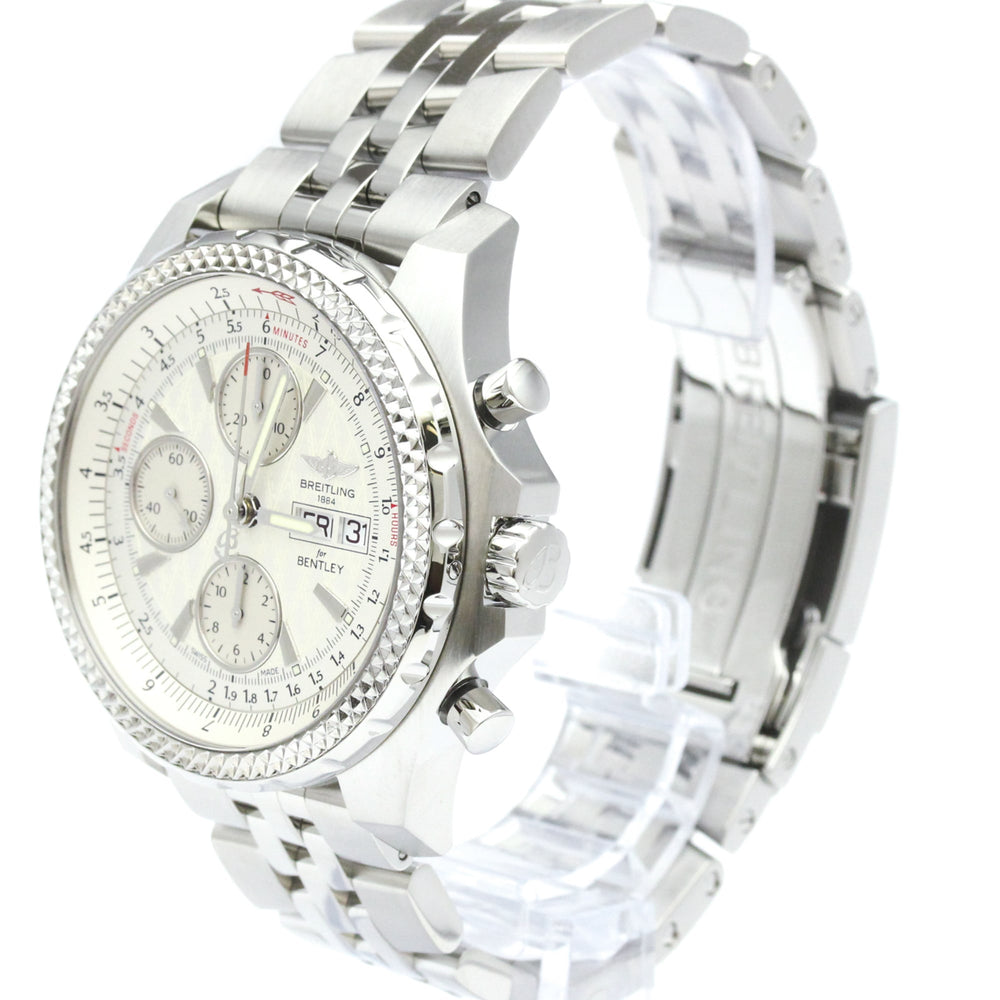 BREITLING Bentley GT Racing Steel Automatic Mens Watch A13363 Polished — Very Good