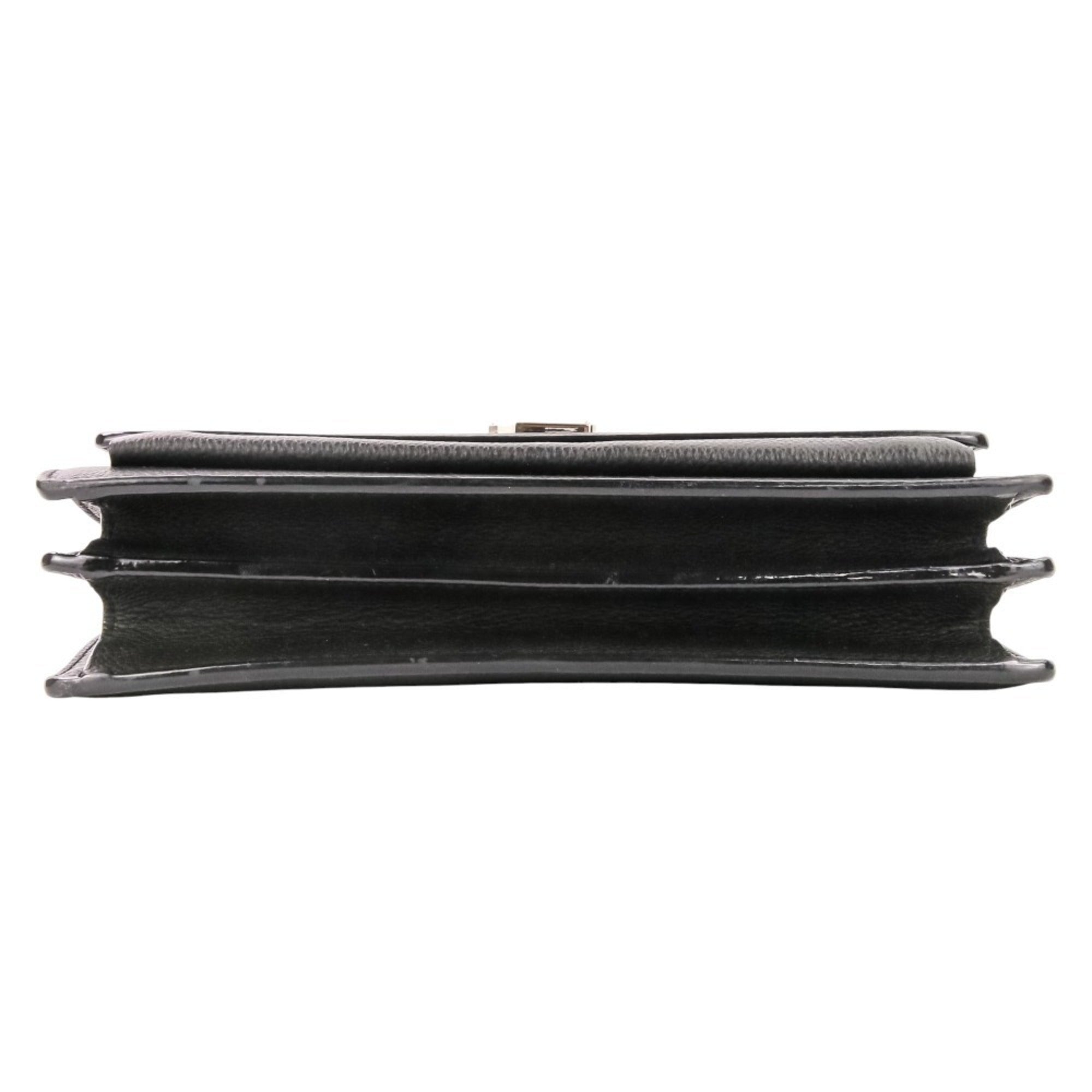 Yves Saint Laurent SAINT LAURENT PARIS Sunset Cassandra Flap Leather Shoulder Bag in Black for Women — Like New
