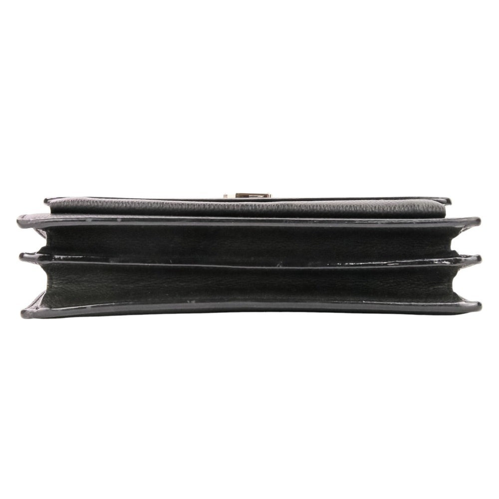 Yves Saint Laurent SAINT LAURENT PARIS Sunset Cassandra Flap Leather Shoulder Bag in Black for Women — Like New