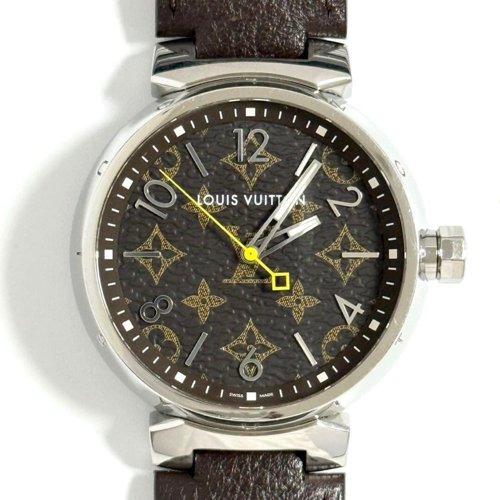 Louis Vuitton Men's Tambour Monogram Watch 39mm — Very Good