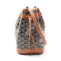 Goyard Petit Flo shoulder bag in coated canvas and leather. Available black, brown, multicolor.