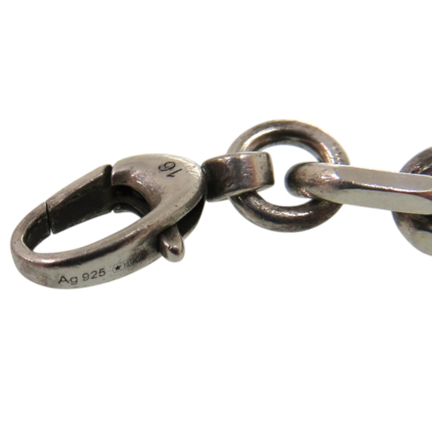 Gucci Interlocking Chain Bracelet in 925 Sterling Silver (1081)