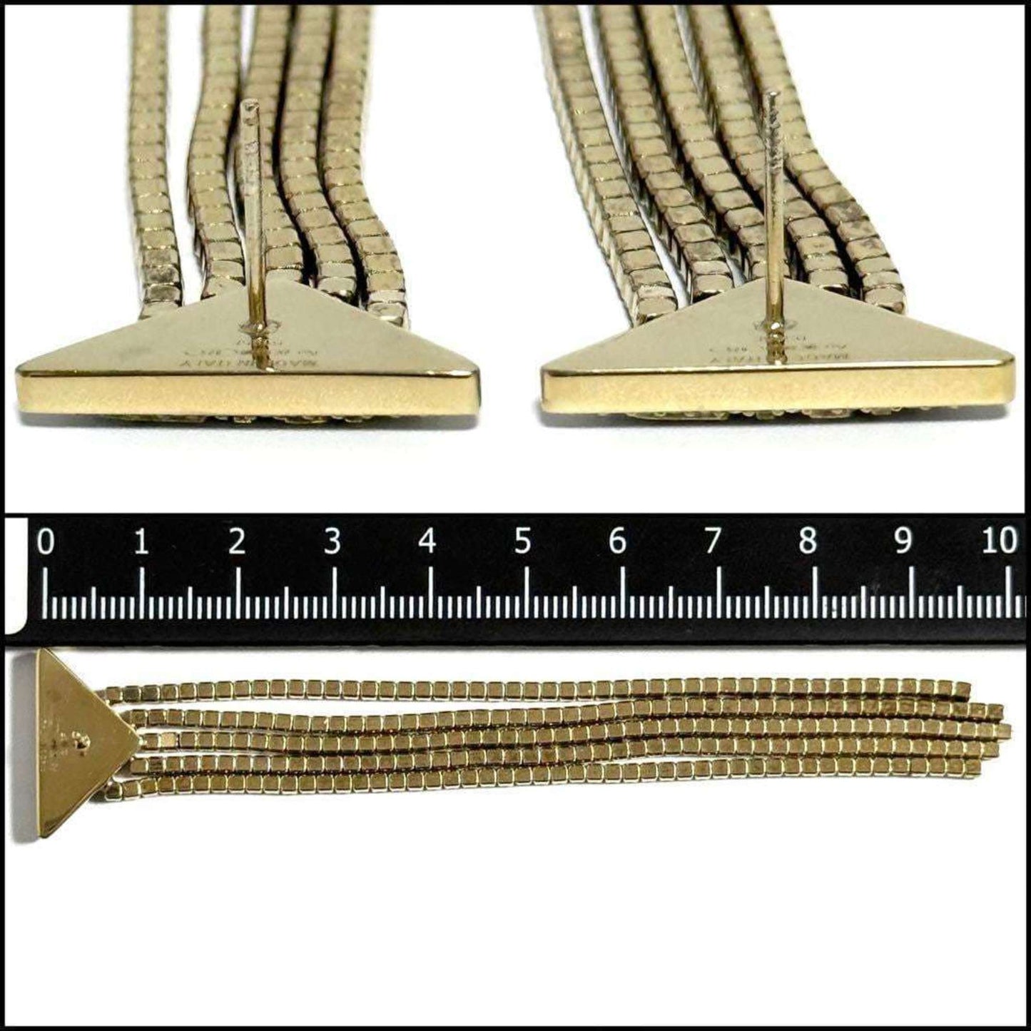 Prada Women's Crystal Logo Jewel Zirconia Earrings in Silver 925