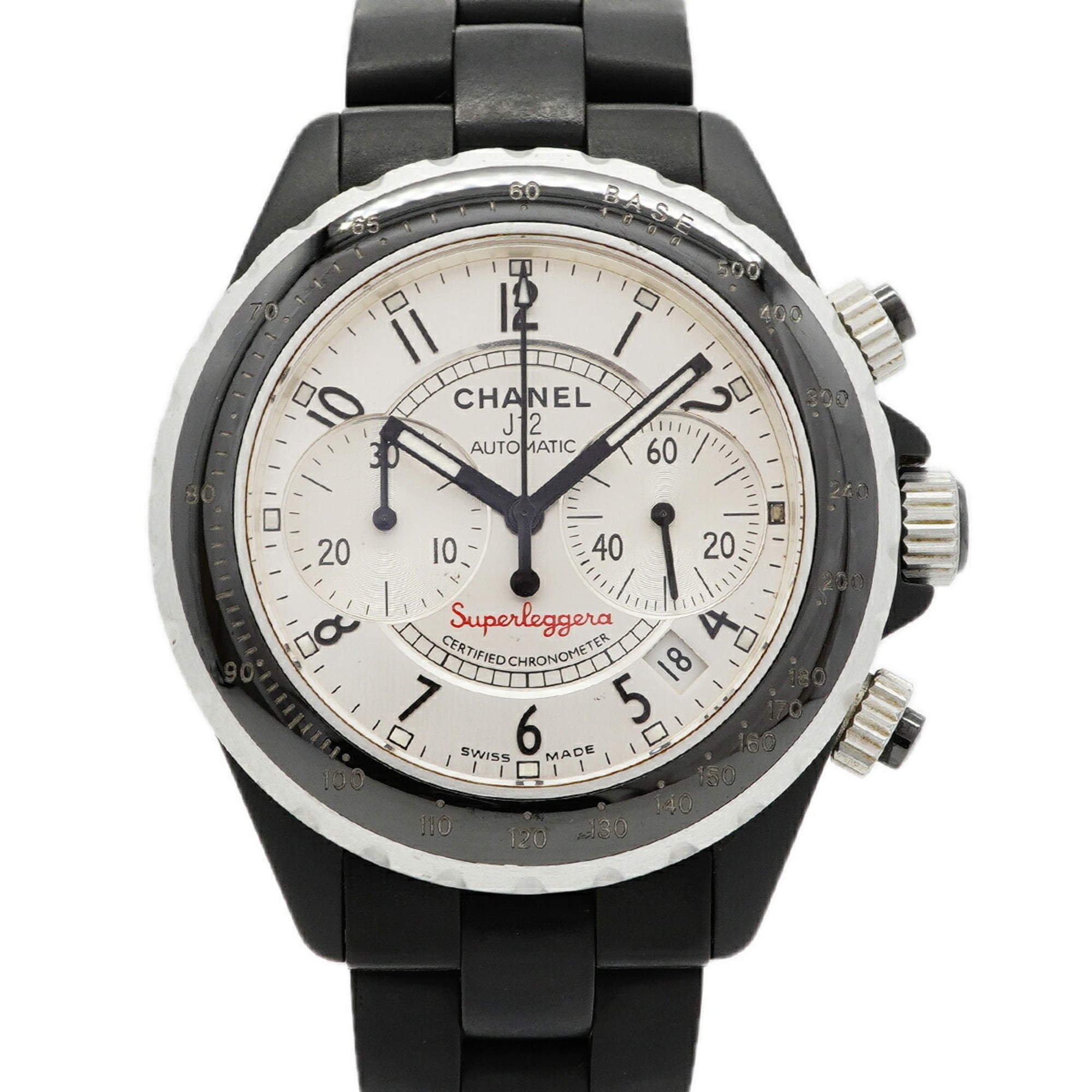Chanel J12 Superleggera Anniversary H2681 Silver Dial Men's Watch — Good