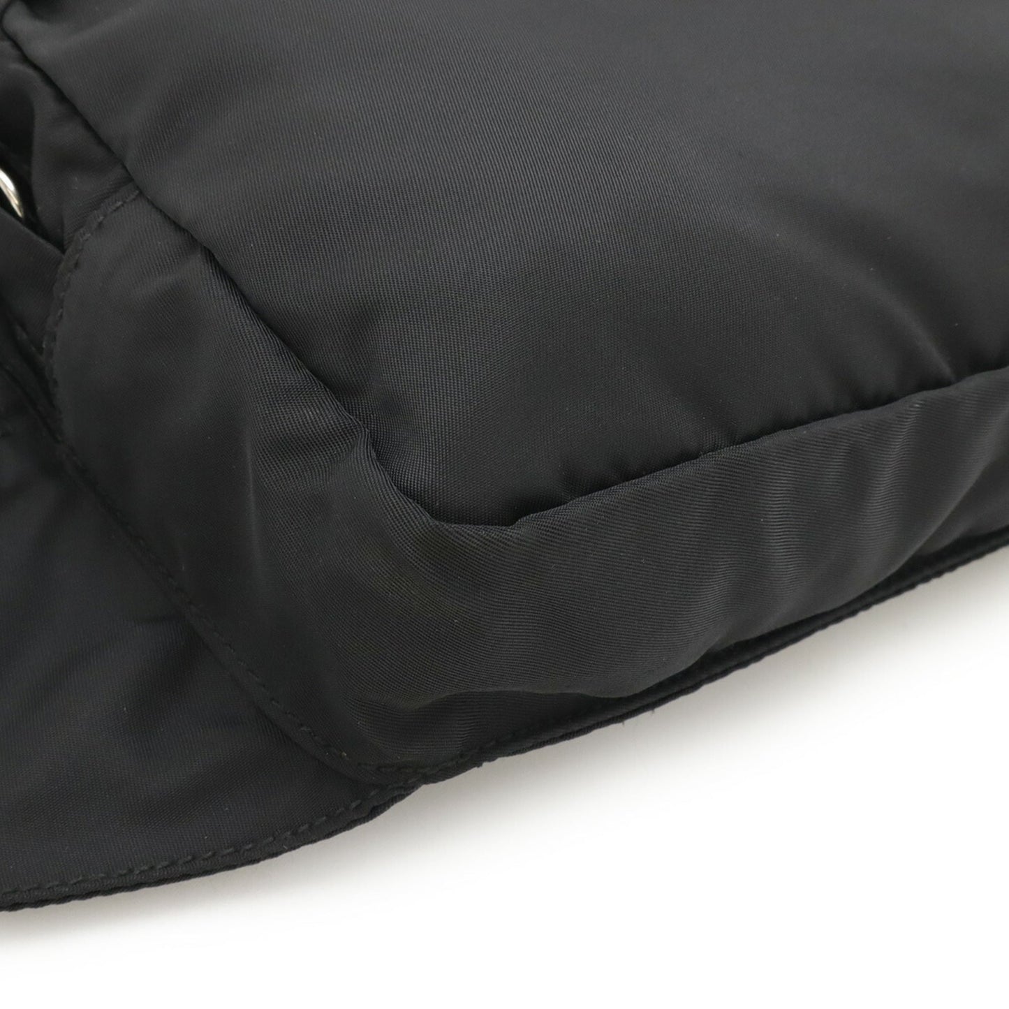 PRADA Triangle Waist Pouch Bag, Body Nylon, Black, 2VL001