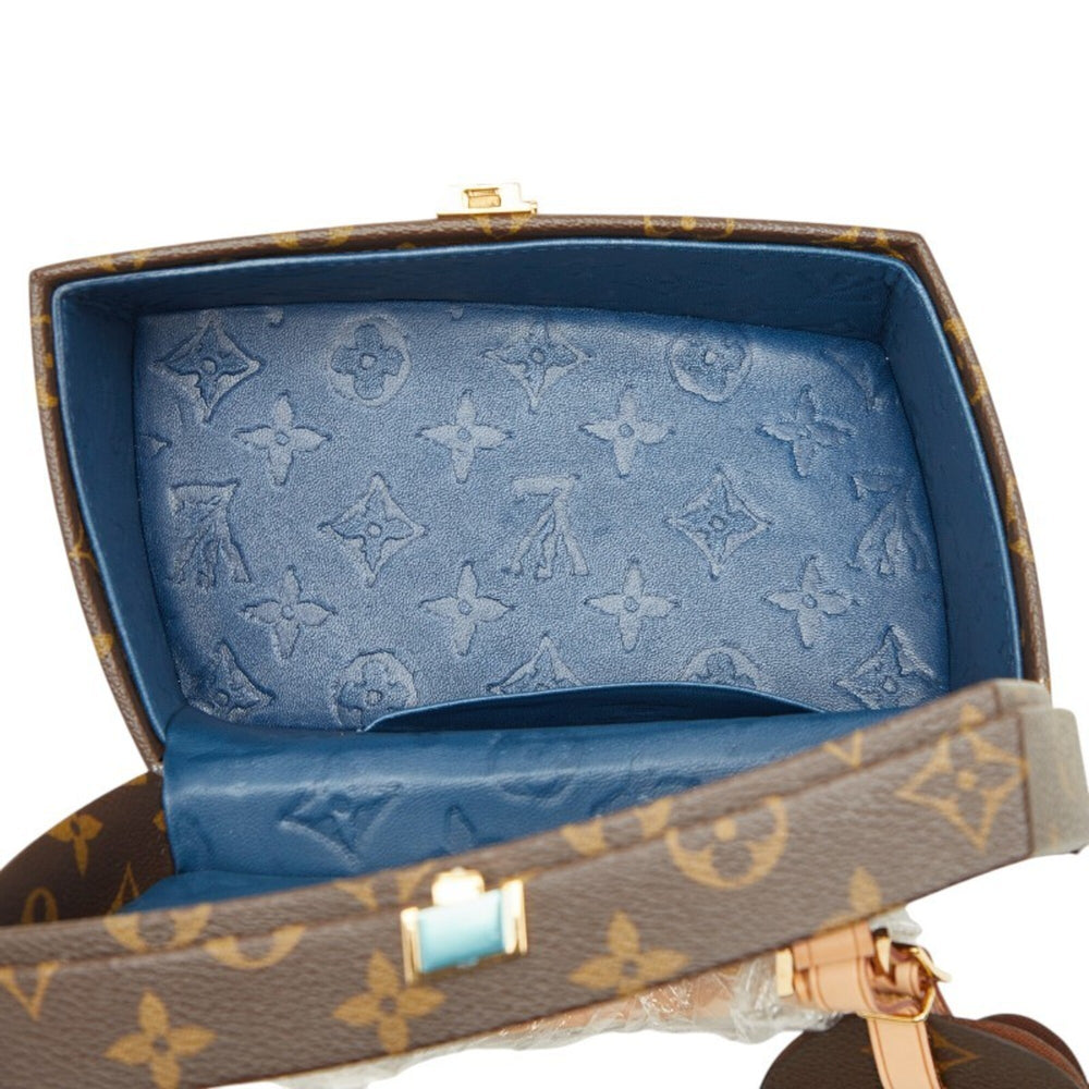 Louis Vuitton Twisted Box Shoulder Bag, Brown Leather, Women's LOUIS VUITTON — Like New