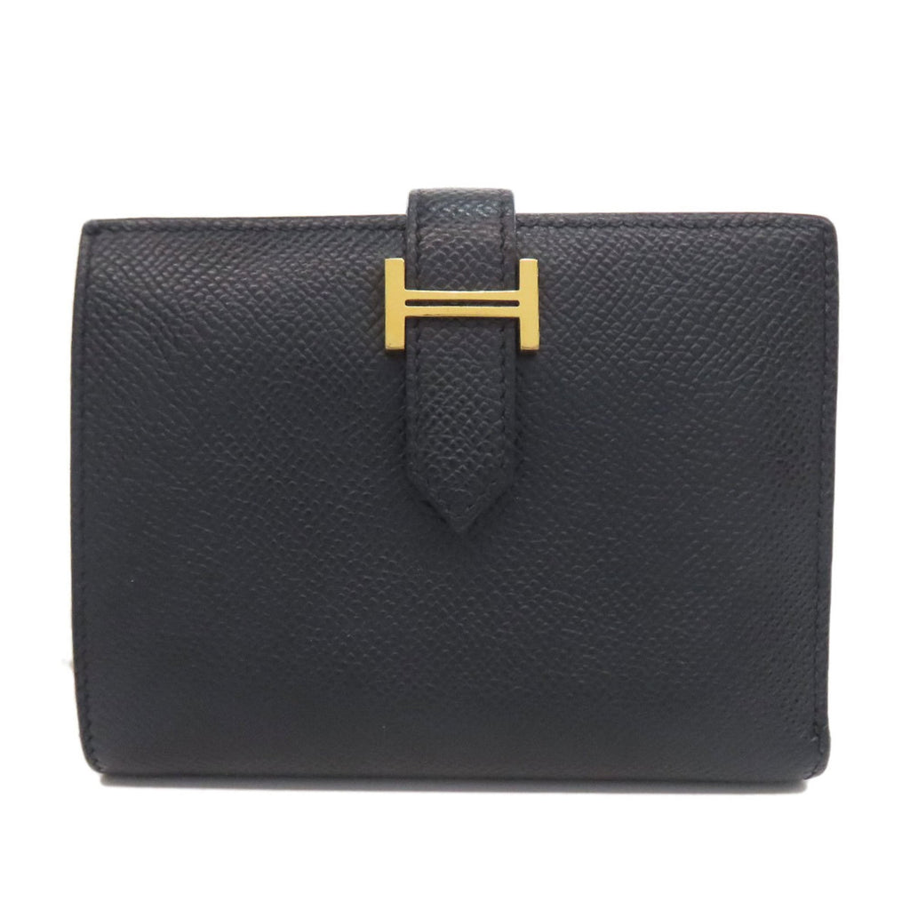 Hermes Hermès Bearn Compact Bifold Wallet with Gold Hardware, Epson, Women's