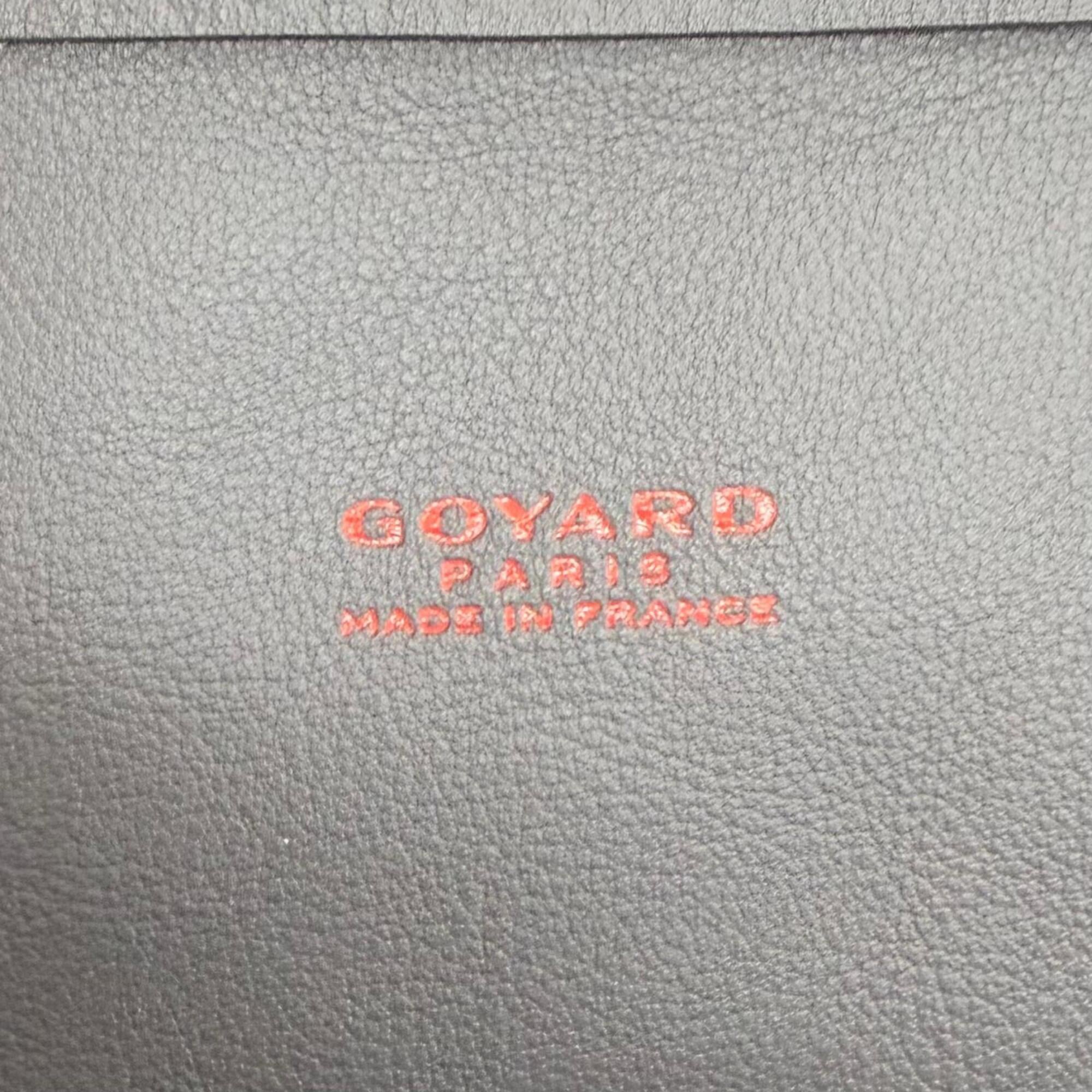 GOYARD Ange PM Tote Bag, Goyardine Canvas with Leather Accents, Comes Pouch, Grey, Made in France, Women's, Includes Dust Bag — Like New