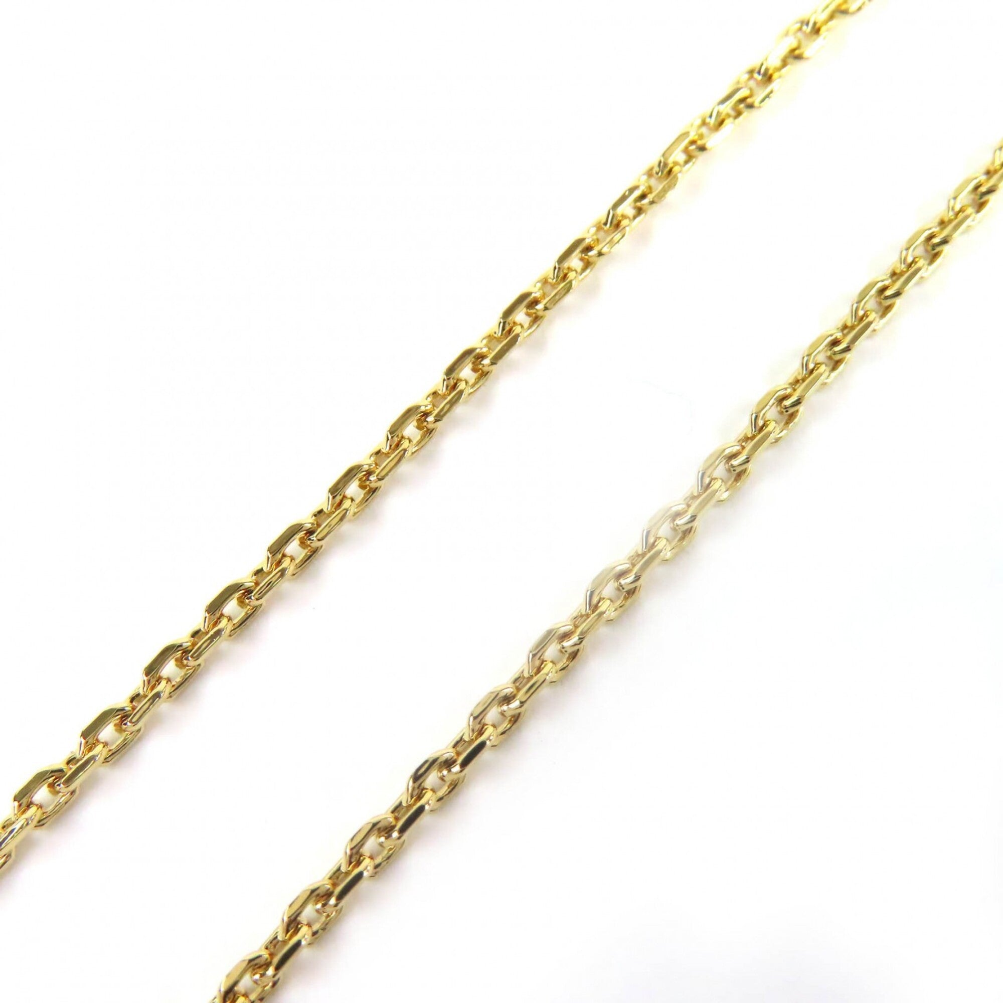 Christian Dior N3477WOMCY Clair D Lune Rhinestone CD Logo Heart Necklace 44cm Gold with Box and Dust Bag for Women — Like New