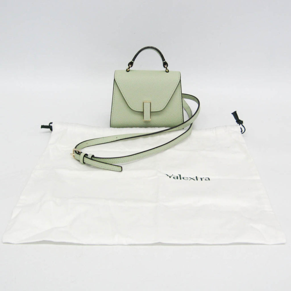 Valextra ISIDE BELT SGES0061028LOCPL99 Women's Leather Fanny Pack,Shoulder Bag Light Green — Like New