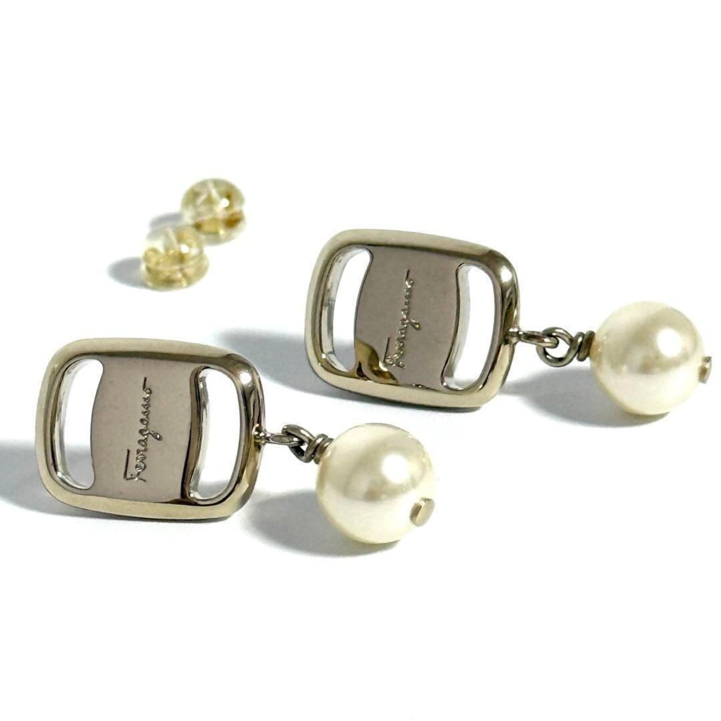 Salvatore Ferragamo Women's Earrings with Faux Pearls
