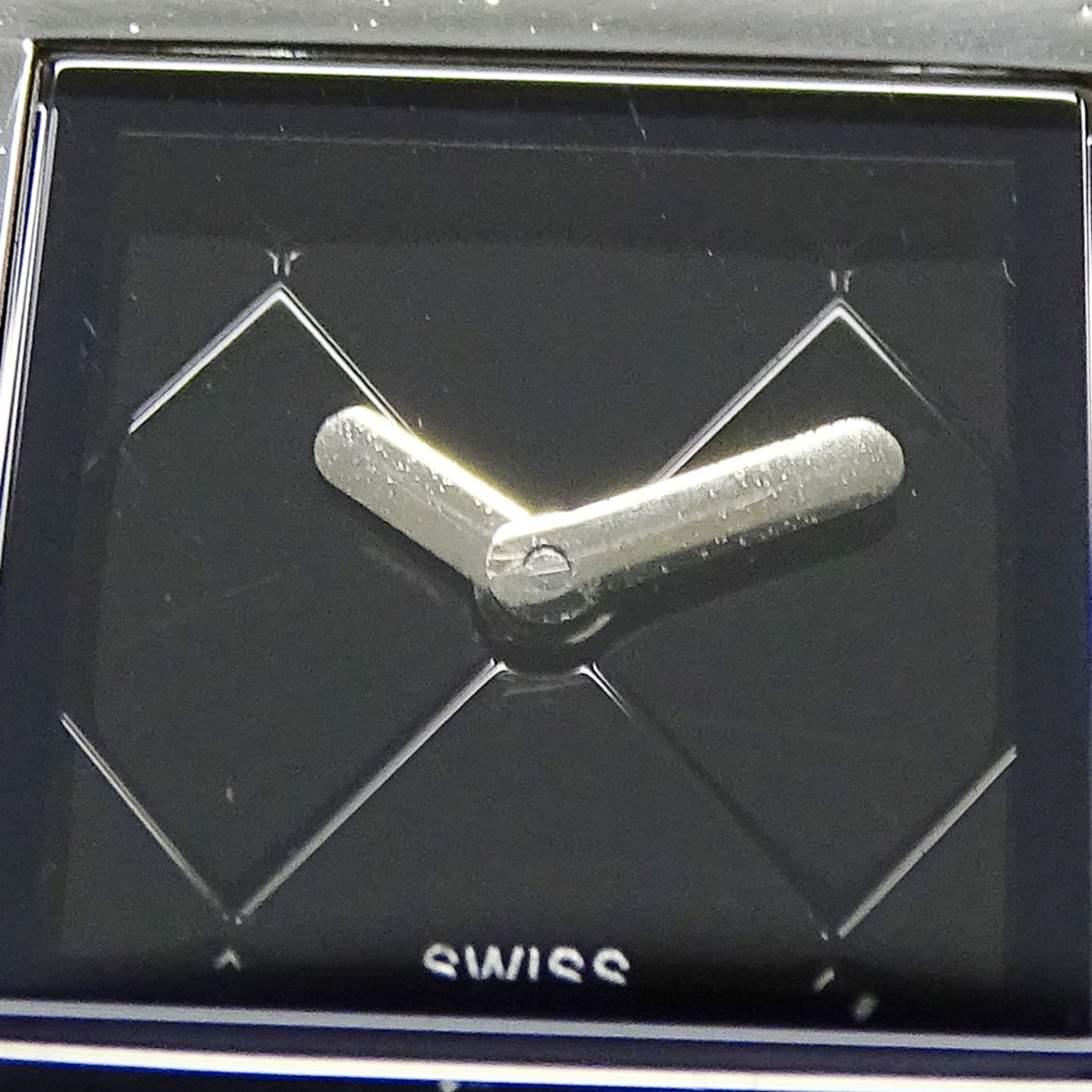Chanel CHANEL Women's Watch, Brand Name, Matelassé, Quartz, Stainless Steel (SS), H0009, Silver, Black — Good