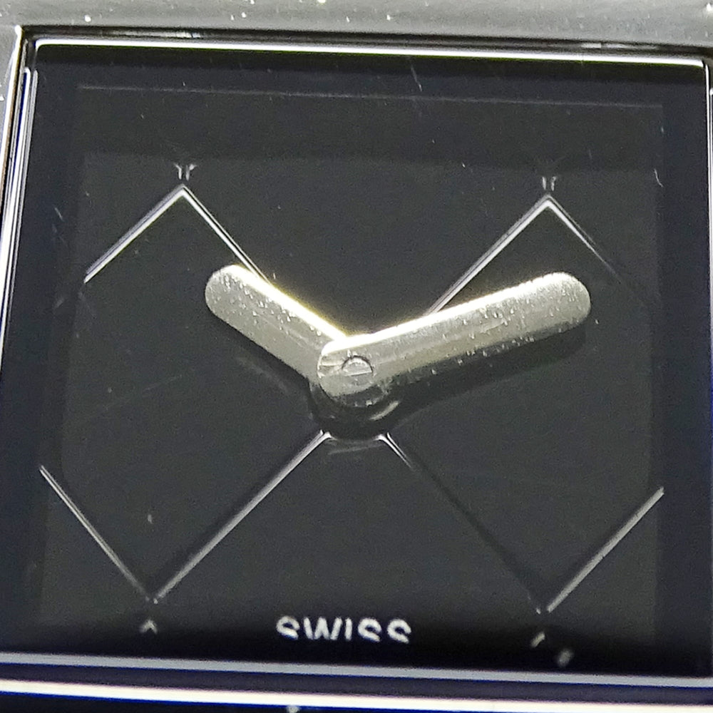Chanel CHANEL Women's Watch, Brand Name, Matelassé, Quartz, Stainless Steel (SS), H0009, Silver, Black — Good