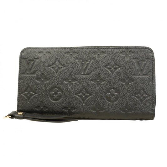 Louis Vuitton Monogram Empreinte Zippy Wallet M61864 Noir Women's Long