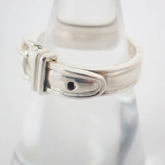 HERMES 925 Ceinture Croix Ring, Size 8.5 — Like New