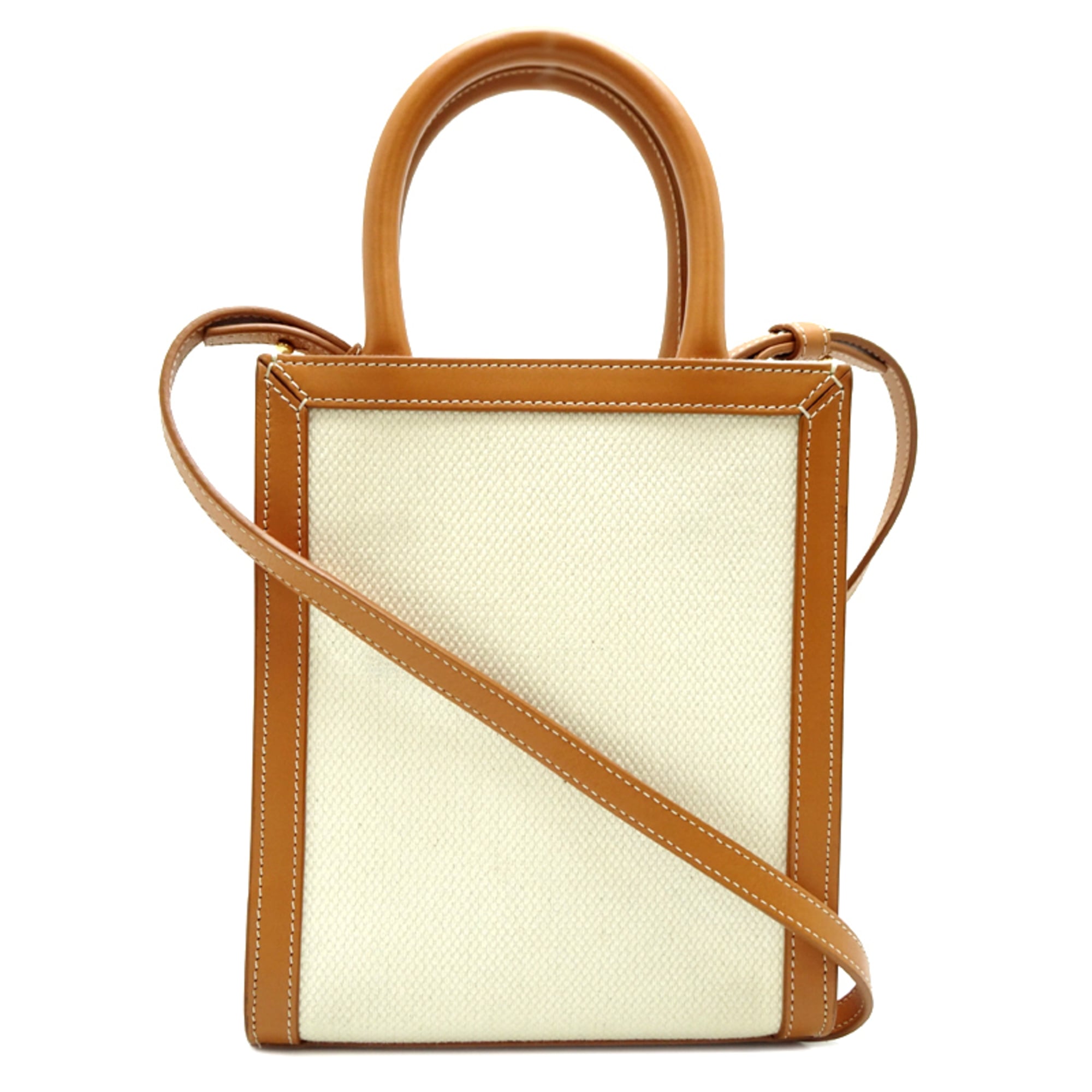 Celine Mini Vertical Cabas Tote Bag (194327) in White Leather for Men and Women