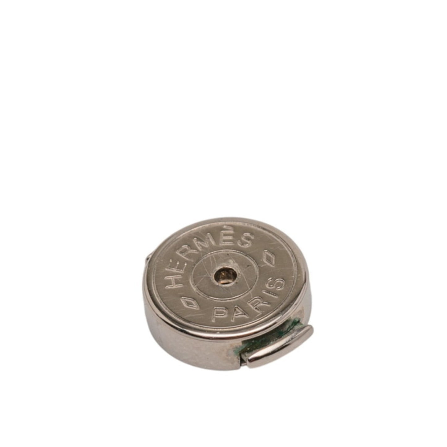 Hermes Hermès Serie Dalva stud earrings in silver, brown, black, and buffalo horn for women.