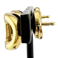 Hermes Chaine d'Ancre Earrings, 18K Yellow Gold, Women's — Like New