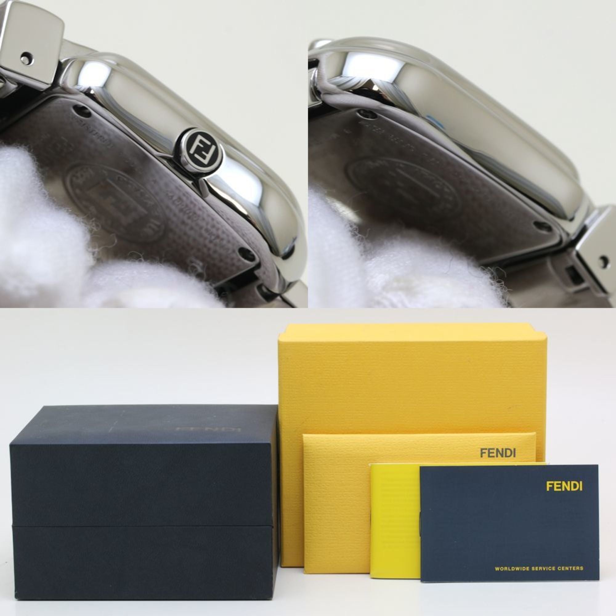 FENDI B-FENDI 3800L Diamond Stainless Steel Ladies Watch 39776 — Very Good