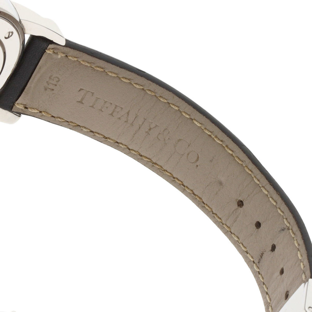 Tiffany & Co. Atlas Dome Chronograph Watch, Stainless Steel/Leather, Men's — Very Good