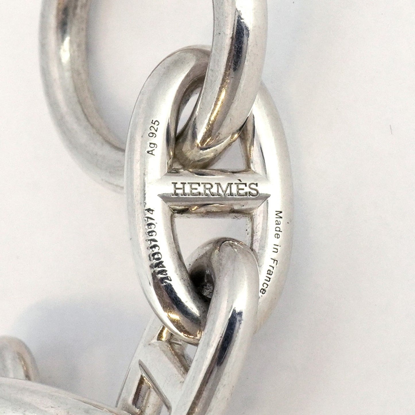 Hermes Chaine d'Ancre GM Bracelet, 12 links, 925 silver, for women