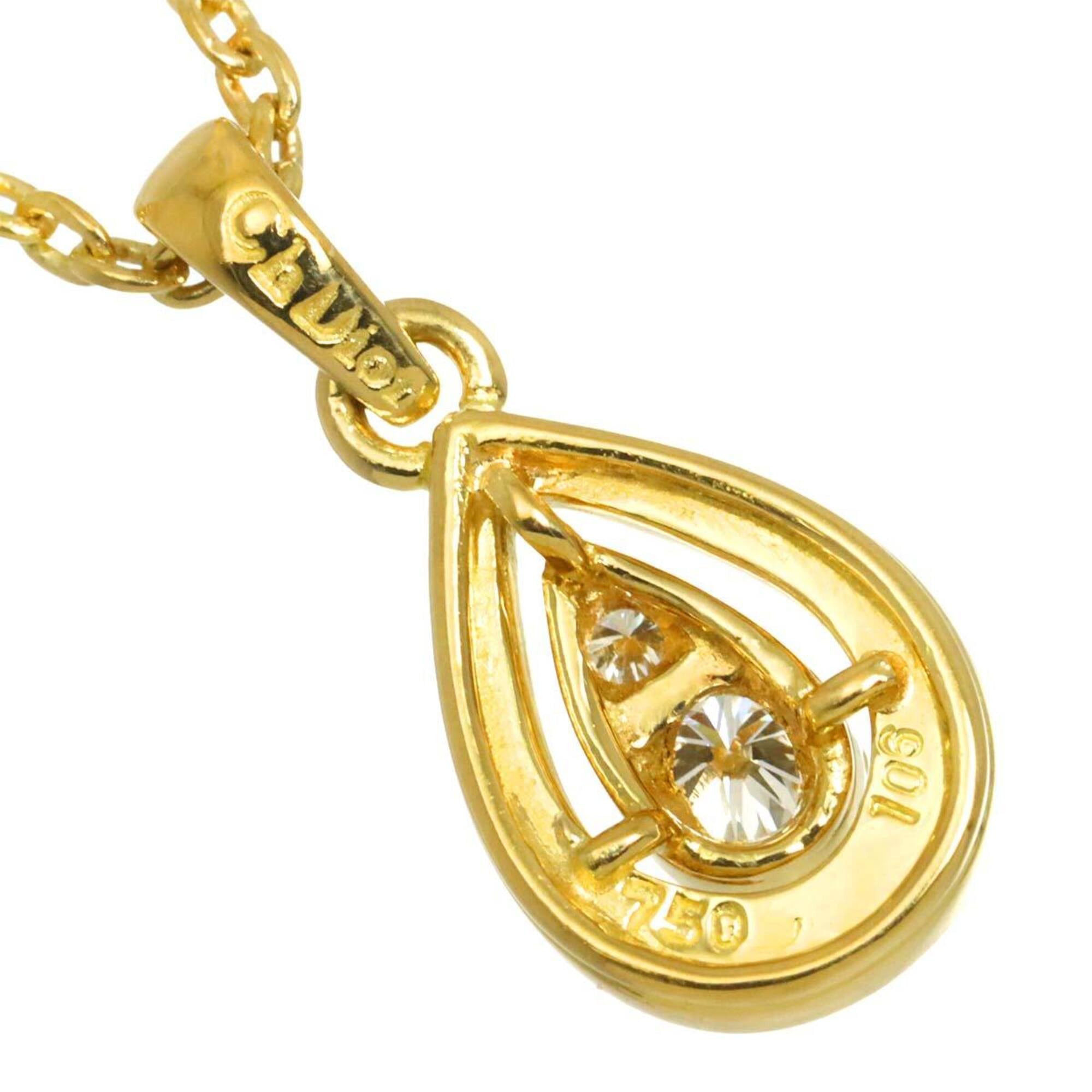 Christian Dior Diamond Necklace, 40cm, 18K Yellow Gold (750) — Like New
