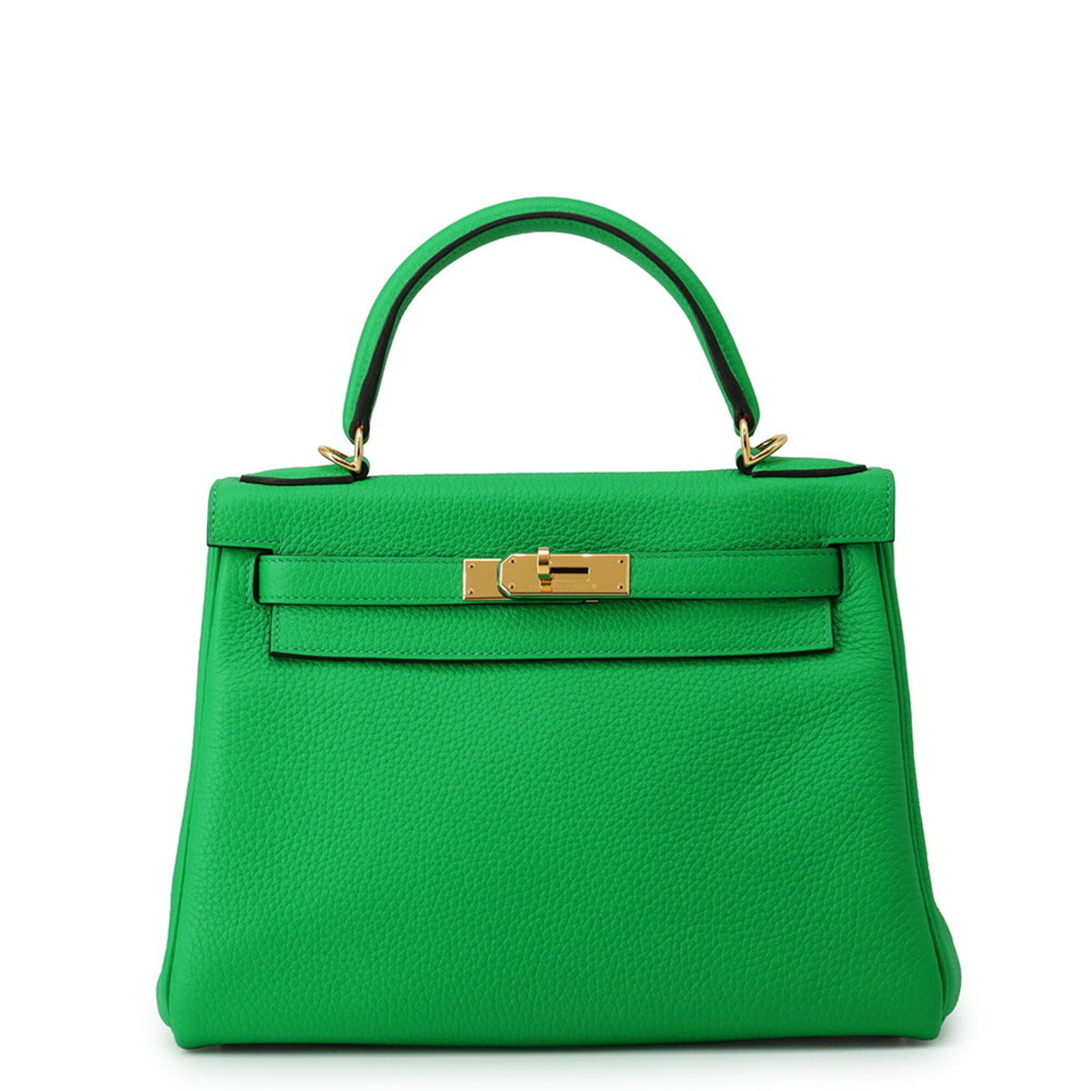 Hermes Kelly 28 Handbag, Inside Stitching, Bamboo, Togo Leather, U Stamp, HERMES 2-way Bag, Kelly, Women's — Like New