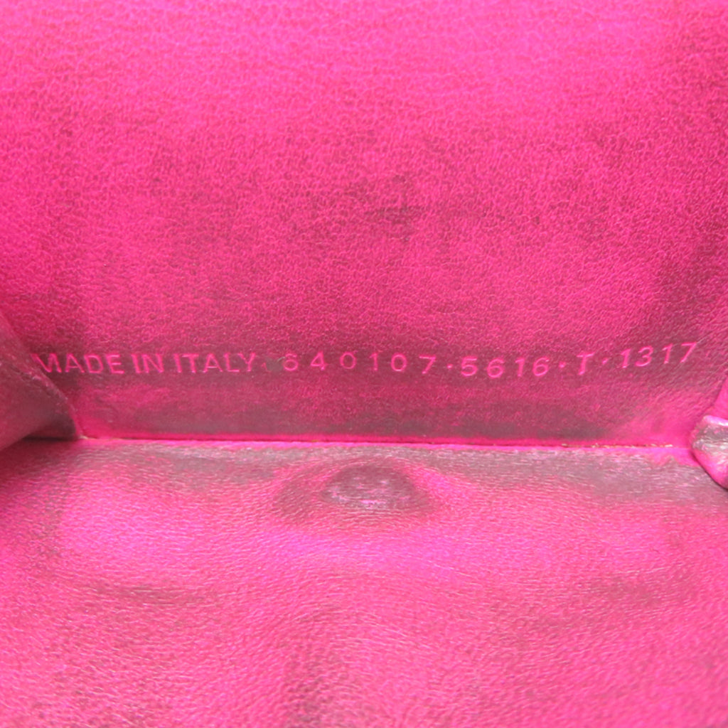 Balenciaga Neo Classic Mini Wallet, Women's Tri-fold 640107, Leather, Pink